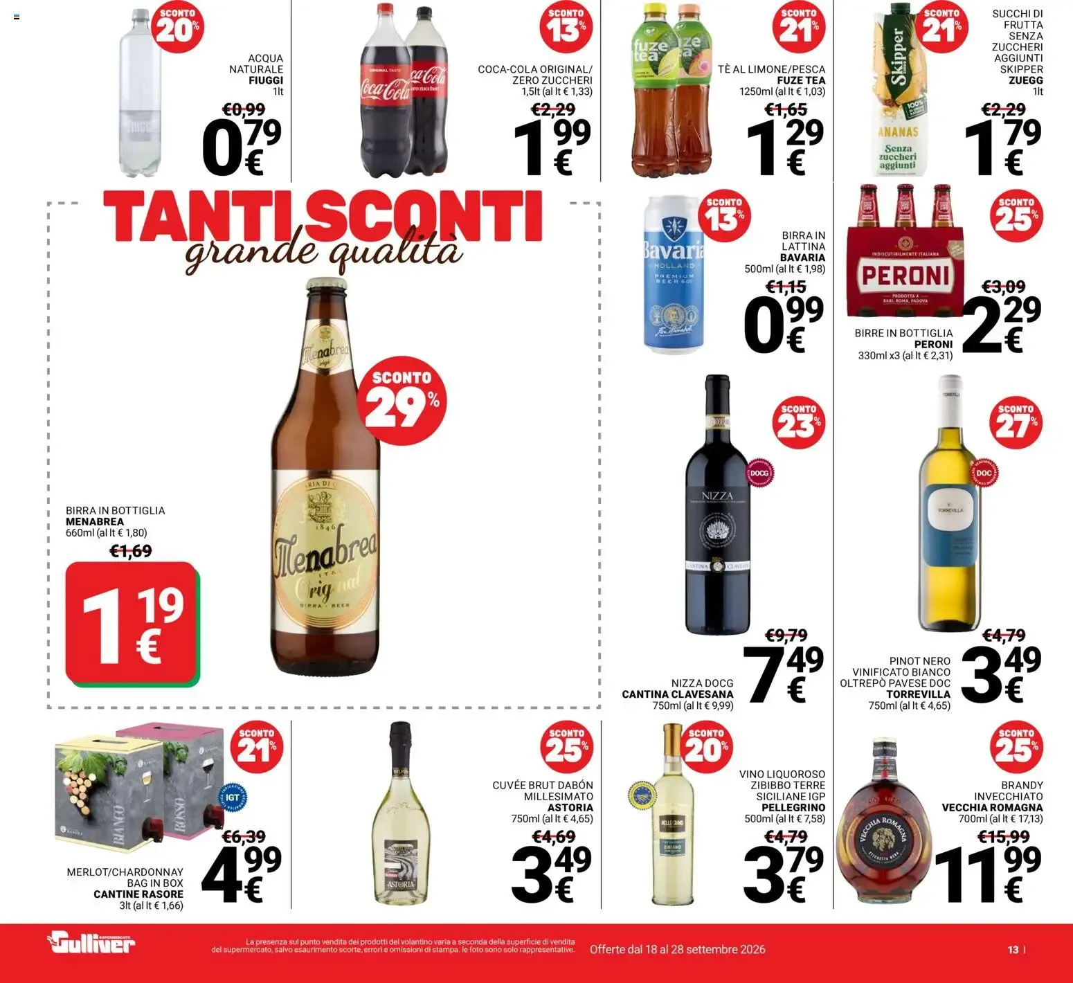 Nuovo Gulliver volantino dal 18/09/2026 > offerte anteprima 🛍️ da 18 settembre a 28 settembre di 2026 - Pagina del volantino 13