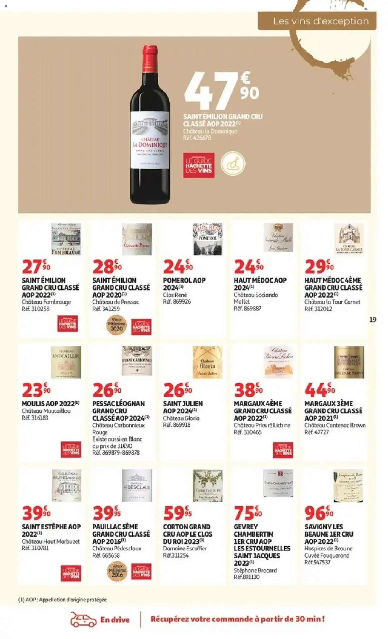 Auchan - Offerts Foire aux vins à partir du 25/09/2026 - promo en ligne du 25 septembre au 11 octobre 2026 - Catalogue page 19