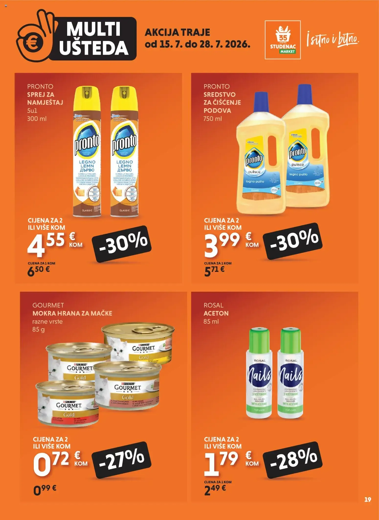 Katalog Multi Ušteda od 15. srpnja do 28. srpnja 2026. - Pregled Stranica 19