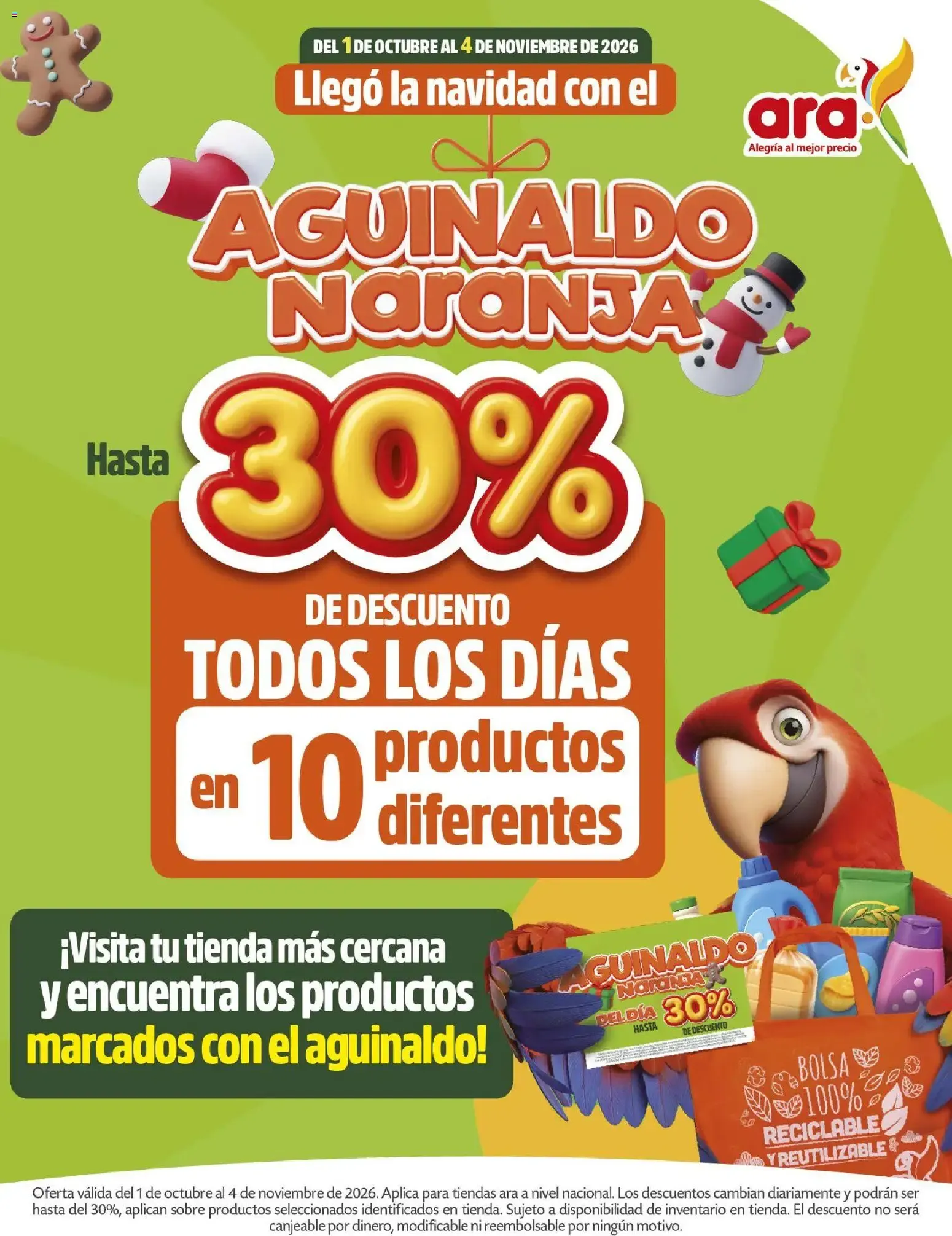 Catalogo de Aguinaldo Naranja - Llegó la navidad con el 1 de octubre al 4 de noviembre 2026 - Pag 1