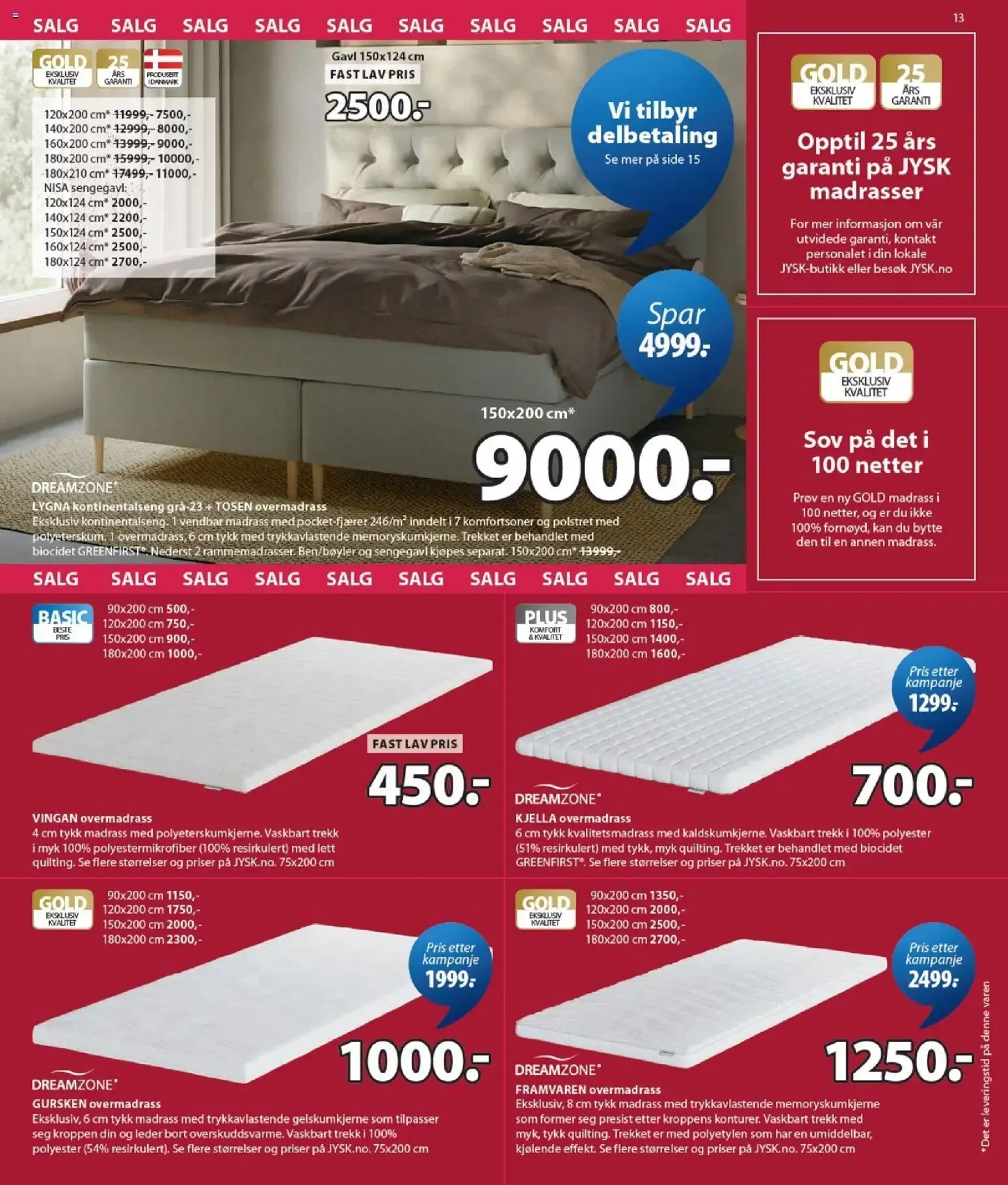 JYSK Scandinavian Sleeping & Living - Møbeldager fra 13. juli til 25. juli 2026 - kundeavisside 13