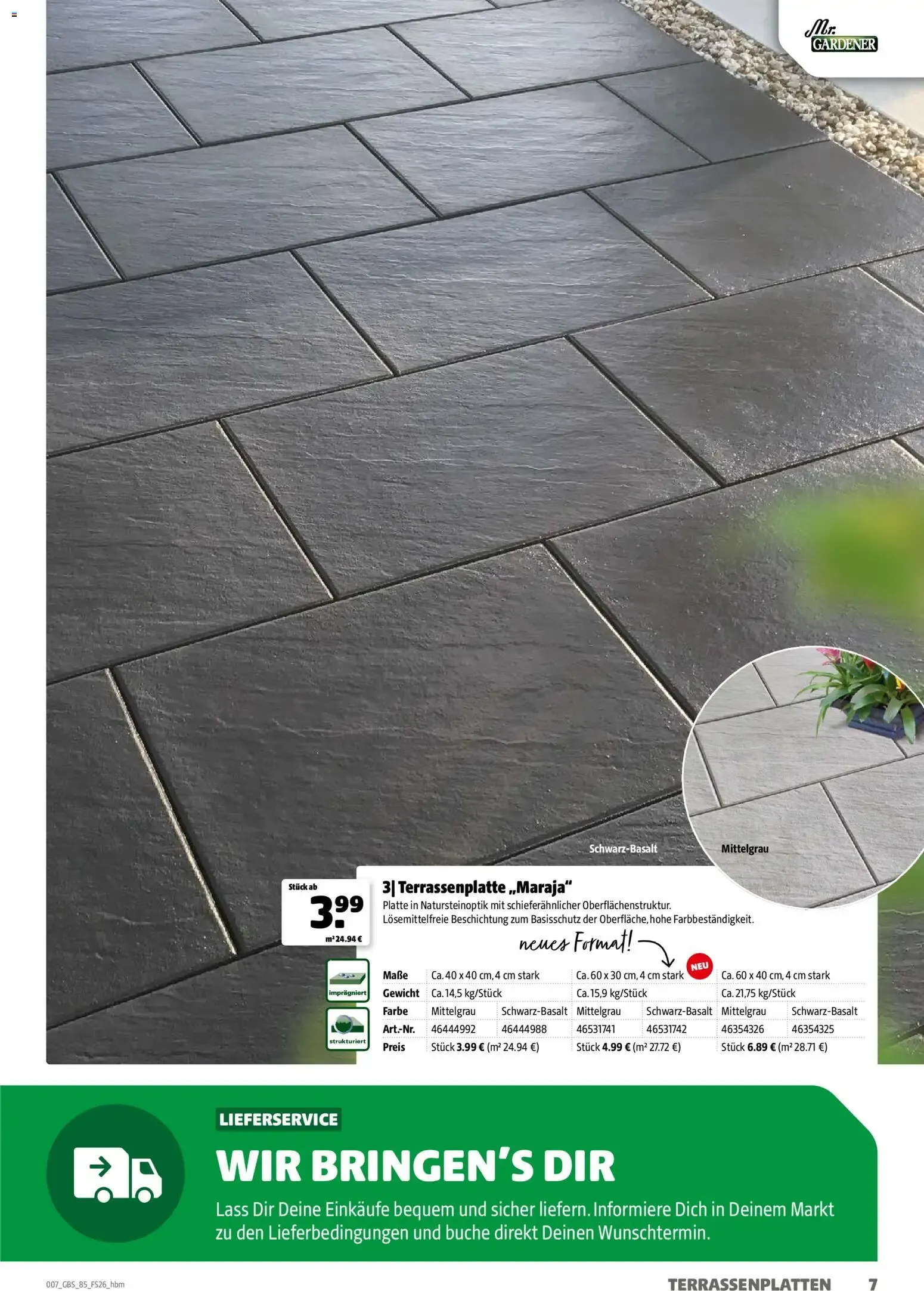 Hagebau Gartenbaustoffsortiment (ab 02.03.2026) zum Blättern von 2. März bis 31. Dezember 2026 - Prospekt seite 7