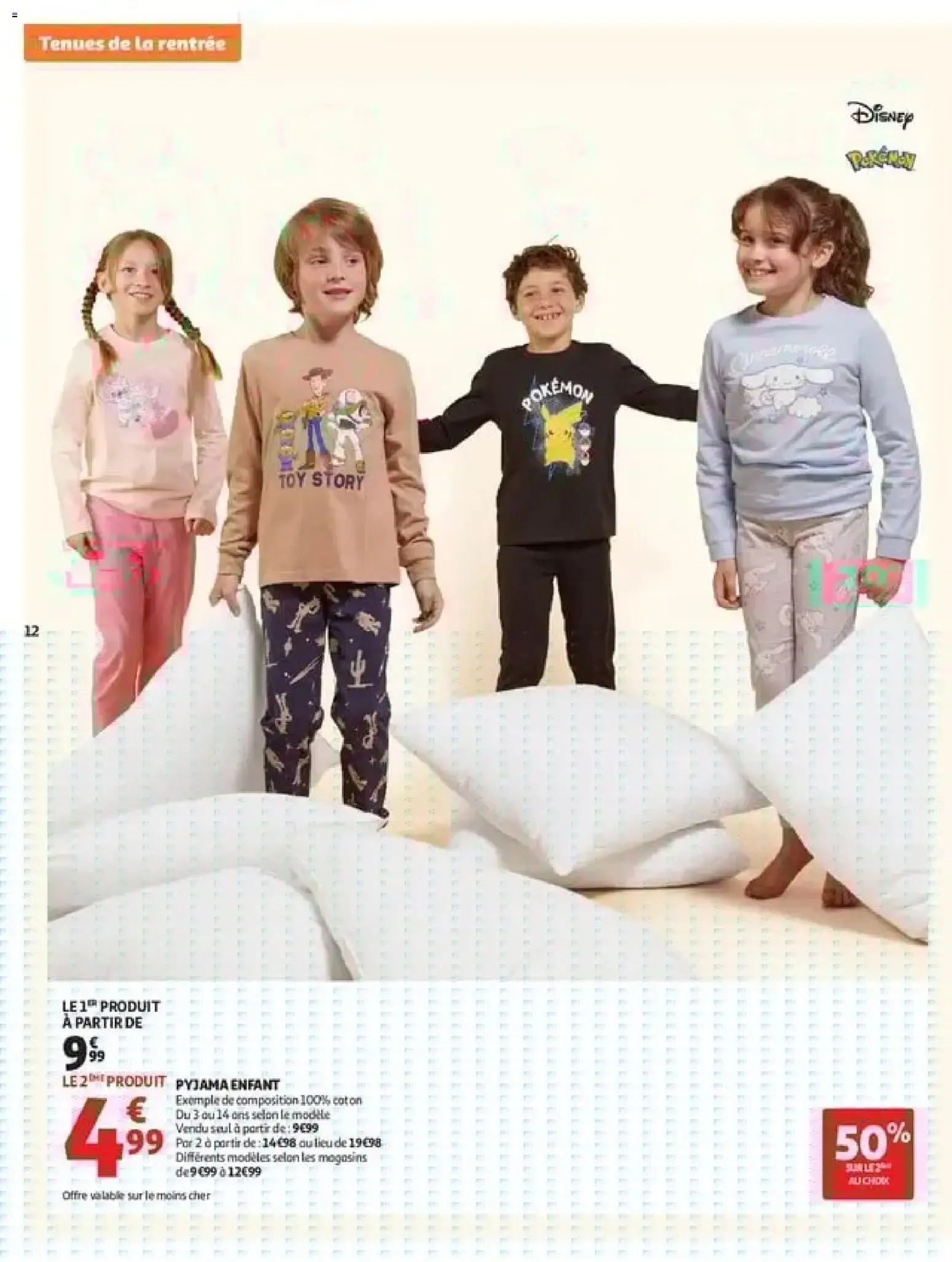 Auchan: Spécial Tenues de la Rentrée à Prix K.O. du 11 août au 6 septembre 2026 - Catalogue page 12