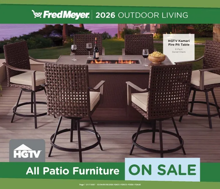 Weekly ad Current Fred Meyer - Outdoor Living leaflet valid from Wednesday 03/04/2026 to Tuesday 09/08/2026 from March 4 to September 6 2026 - Page 1
