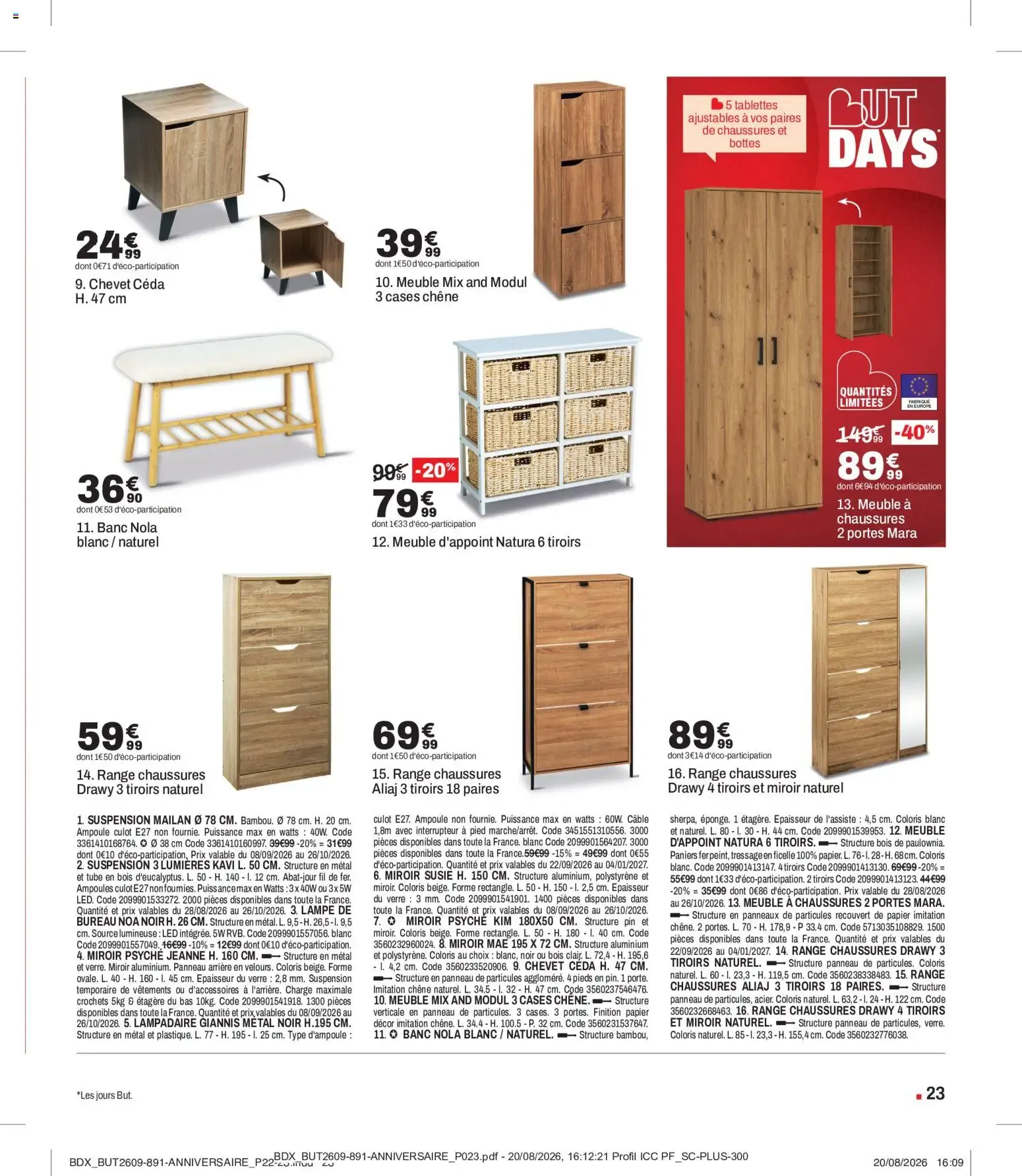 BUT DAYS du 22 septembre au 26 octobre 2026 - Catalogue page 23