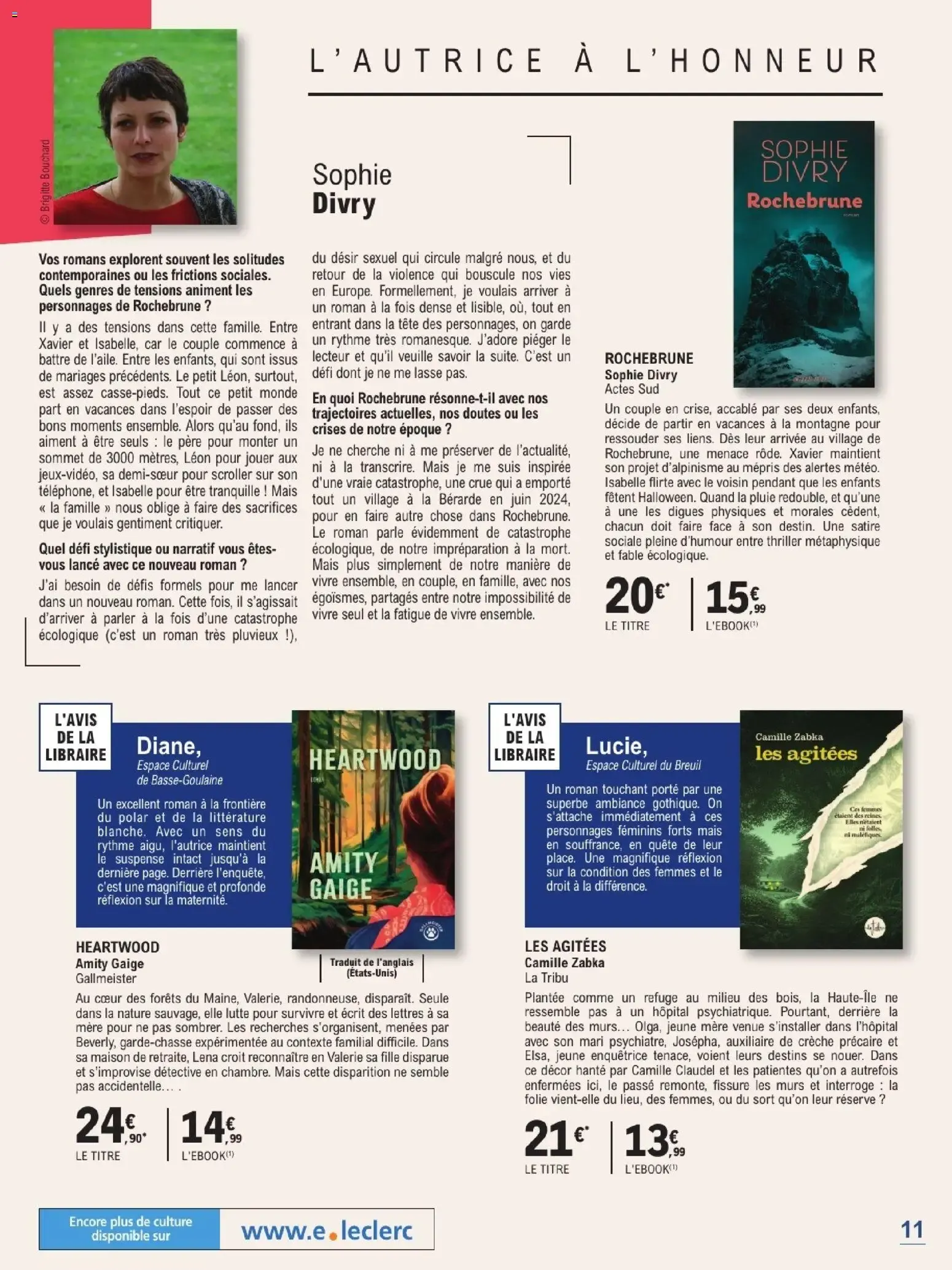 Espace Culturel E.Leclerc - Rentrée Littéraire 2026 du 1 septembre au 24 octobre 2026 - Catalogue page 11