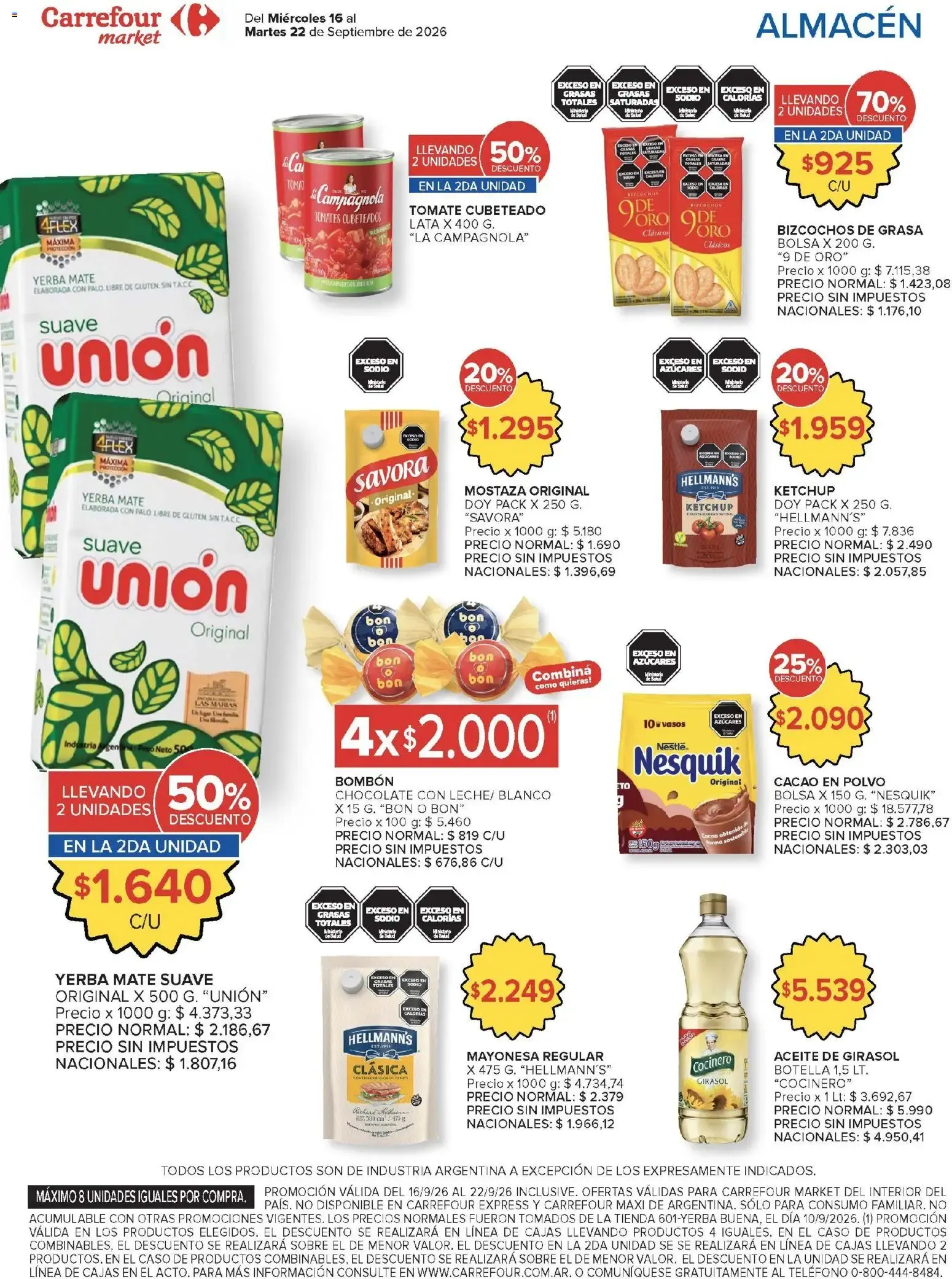 Ofertas de Carrefour Ofertas || del 16/09/2026 - 22/09/2026 || Promociones 16 de septiembre al 22 de septiembre 2026 - Página 37 del catálogo