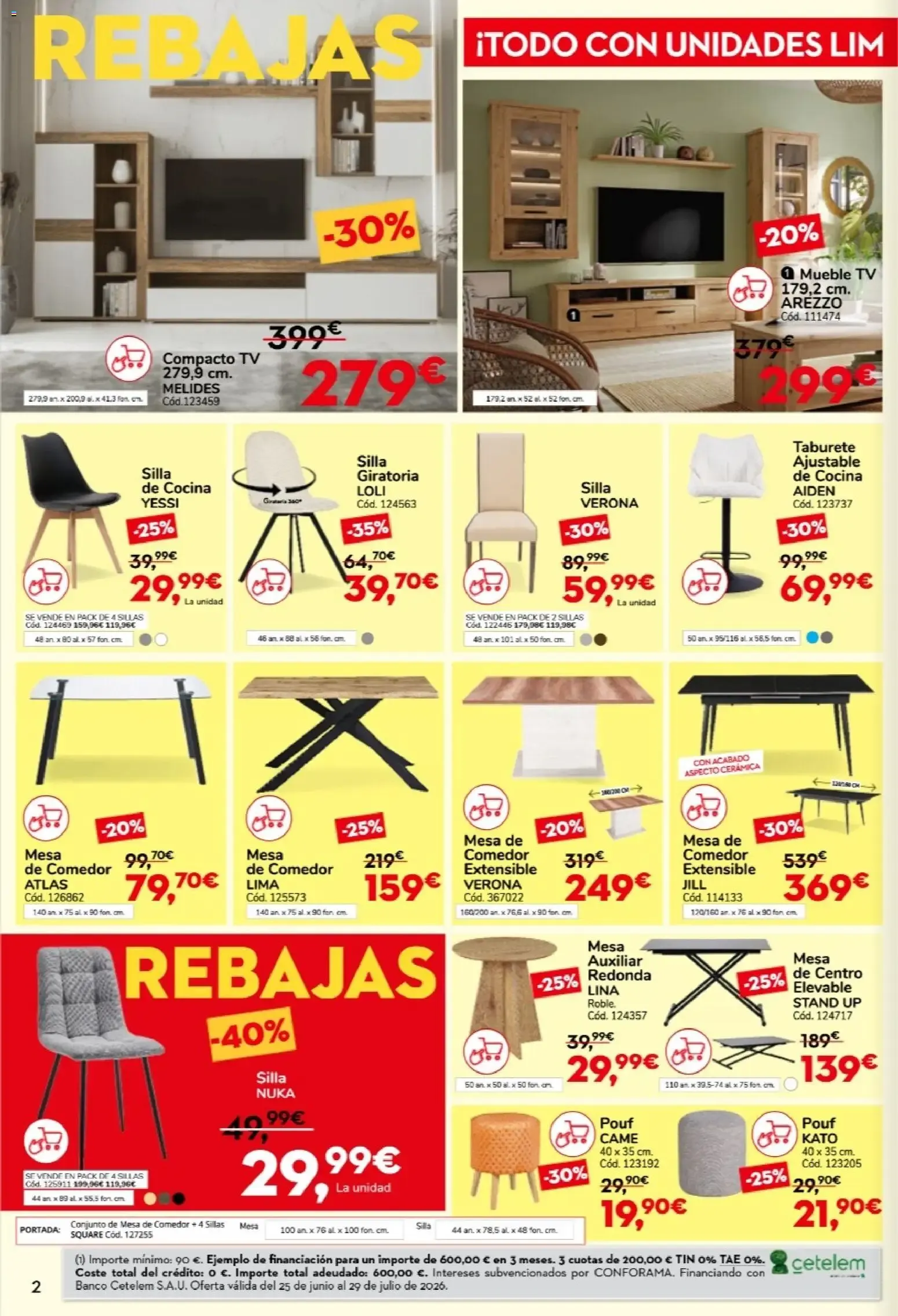 Catálogo de Conforama - Rebajas Brutales 25 de junio al 29 de julio 2026 - Página 2