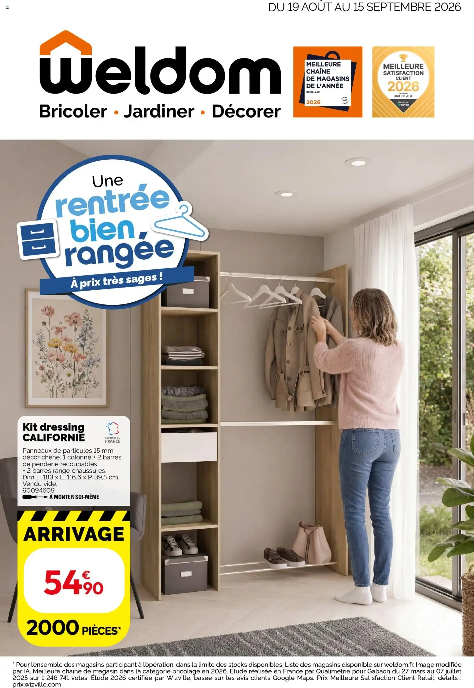 Weldom catalogue à partir du 19/08/2026 - promo en ligne du 19 août au 15 septembre 2026 - Catalogue page 1