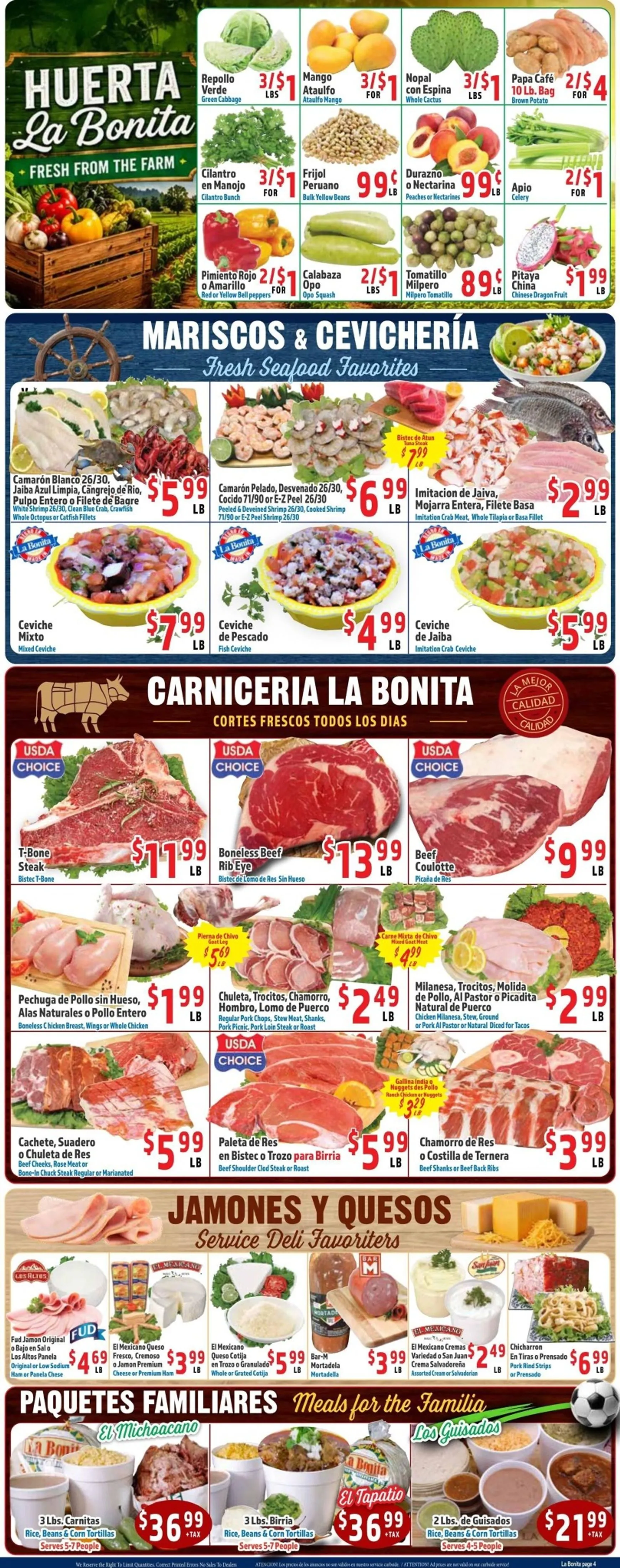 Weekly ad La Bonita Supermarkets - Summer Specials: Sabores de Verano from July 8 to July 14 2026 - Page 4