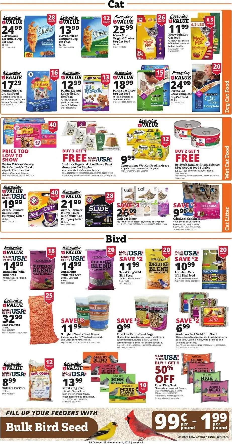 Weekly ad Current Rural King leaflet valid from Thursday 10/29/2026 to Wednesday 11/04/2026 from October 29 to November 4 2026 - Page 9