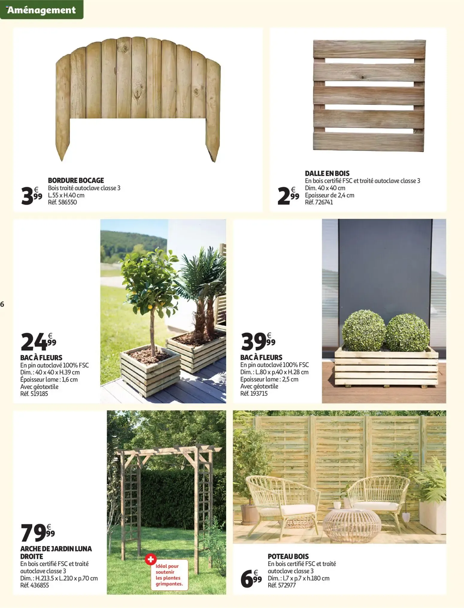 Auchan - Jardinage, meubles jardin à partir du 03/03/2026 - promo en ligne du 3 mars au 14 juin 2026 - Catalogue page 6