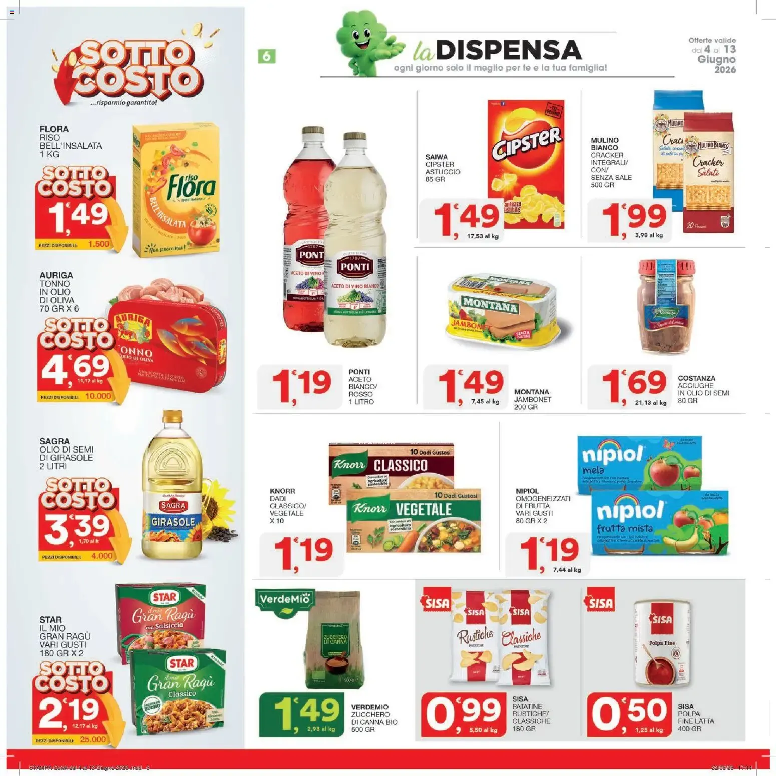 Nuovo SISA volantino Quick dal 04/06/2026 > offerte anteprima 🛍️ da 4 giugno a 13 giugno di 2026 - Pagina del volantino 6