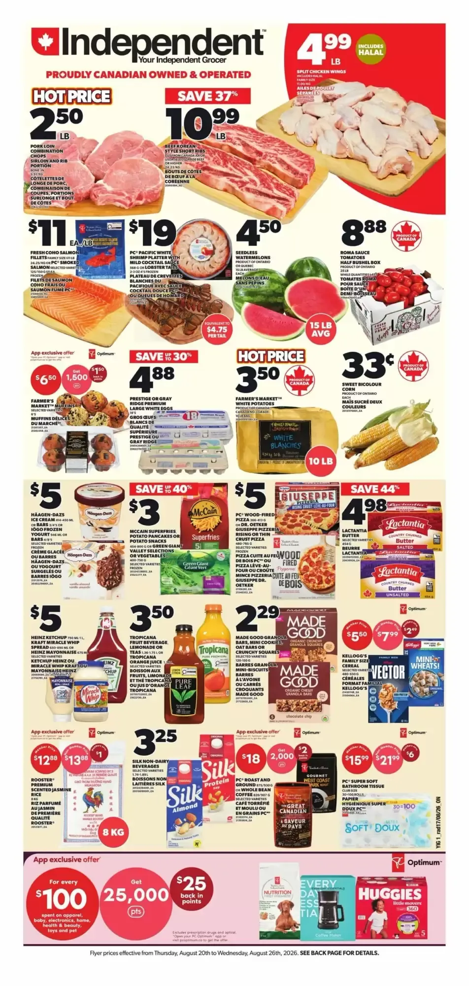 Independent Grocer flyer week 34 from August 20 to August 26 2026 - flyer page 1
