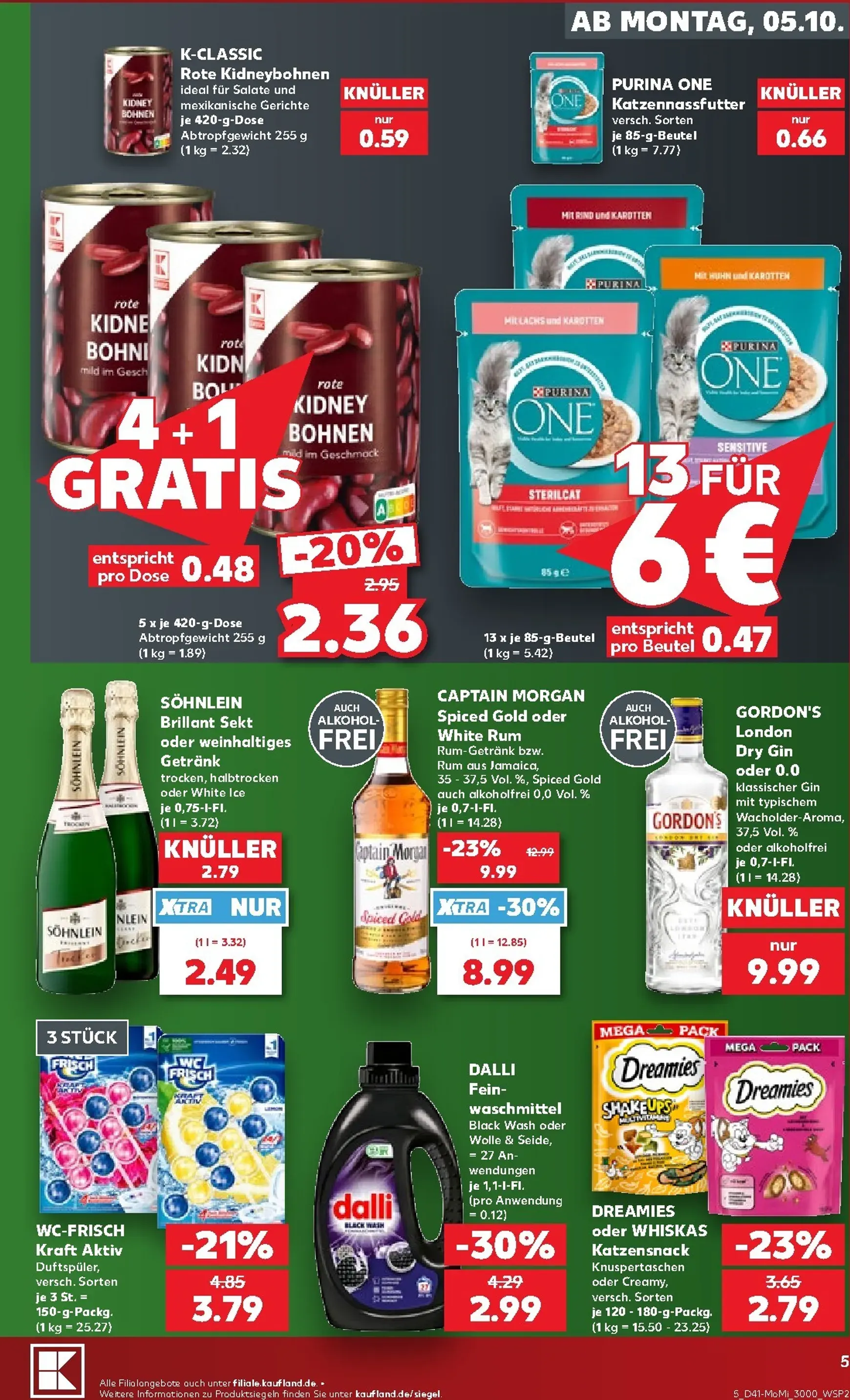 Kaufland Německo - Richtig Sparen Zum Wochenstart Prospekt nächste Woche – von Montag 05.10.2026 bis Mittwoch 07.10.2026 von 5. Oktober bis 7. Oktober 2026 - Prospekt seite 5