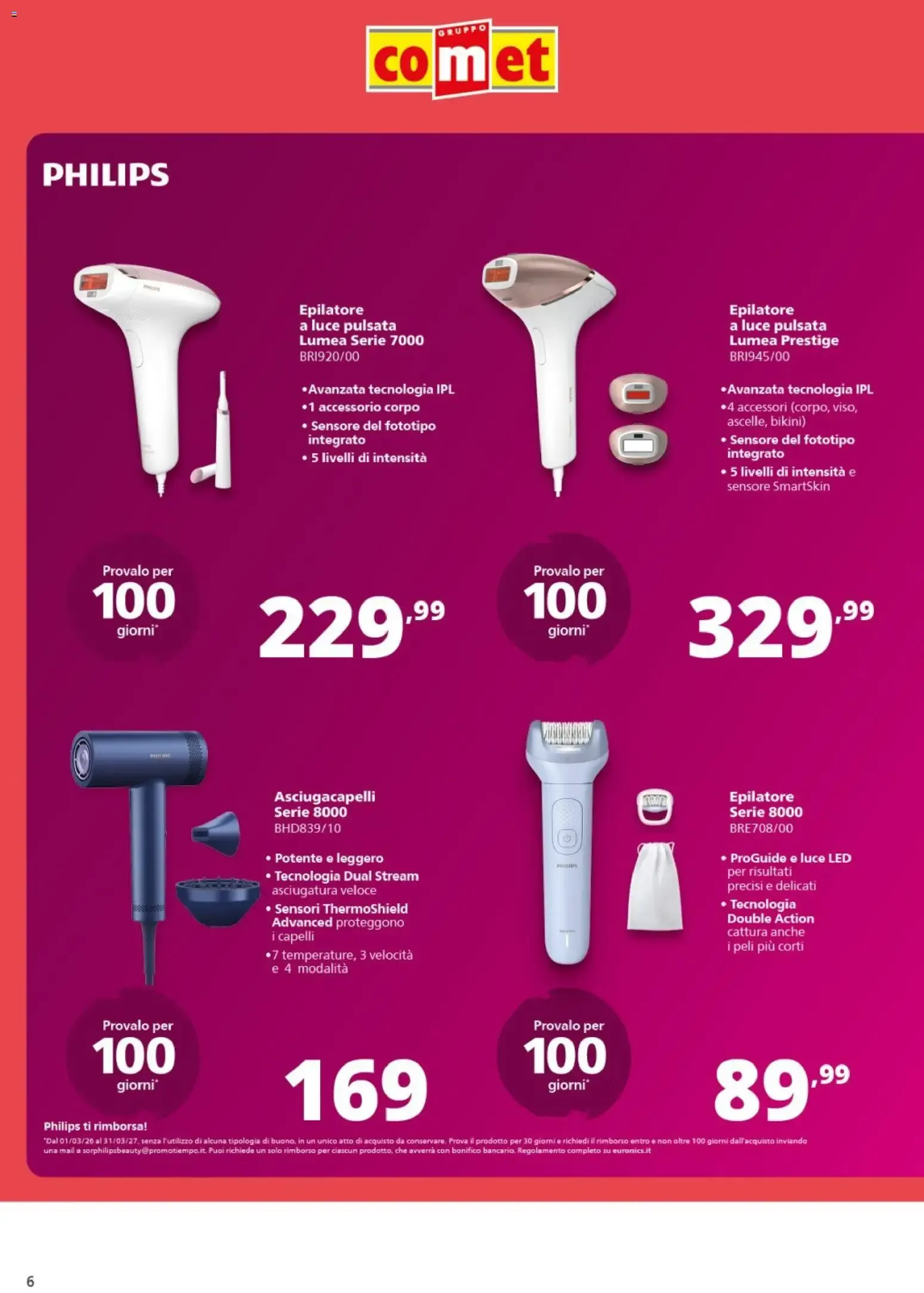 Nuovo Comet volantino Philips dal 24/09/2026 > offerte anteprima 🛍️ da 24 settembre a 11 ottobre di 2026 - Pagina del volantino 6