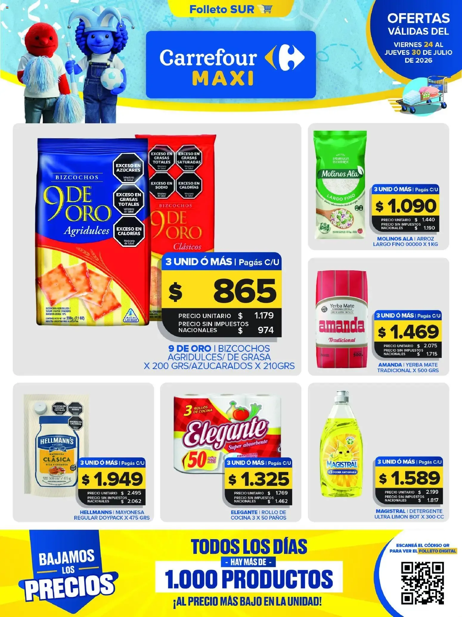 Ofertas de Carrefour Maxi catálogo del 24/07/2026 - 30/07/2026 24 de julio al 30 de julio 2026 - Página 1 del catálogo