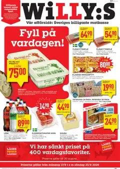 WILLYS Erbjudanden från 17/08/2026 >> Reklamblad nästa veckas