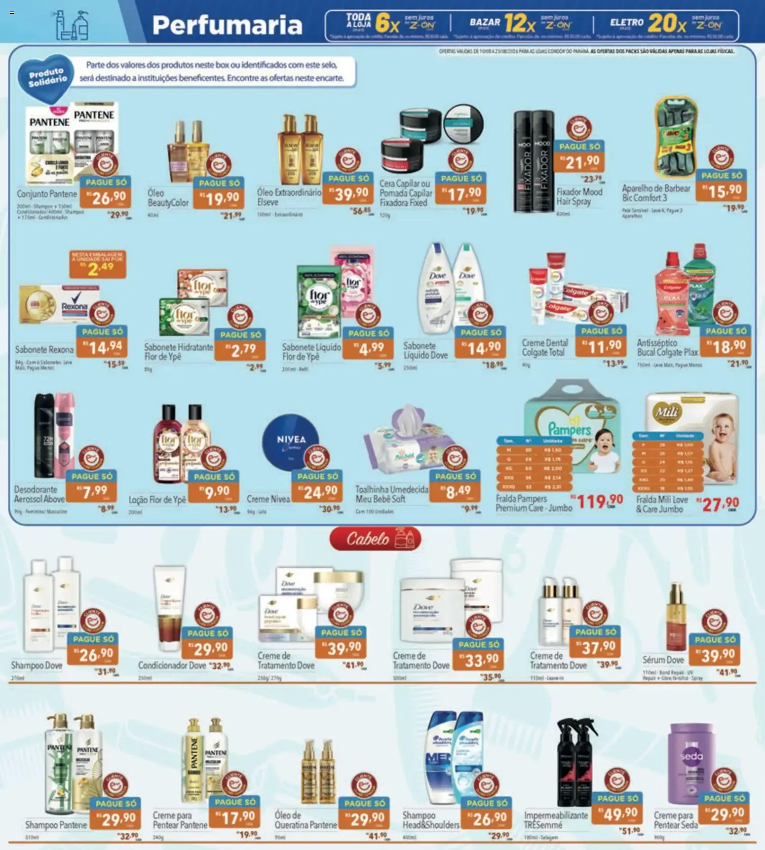 Encarte de Supermercados Condor ofertas Campanha Solidária de 10/08/2026 10 de agosto até 25 de agosto 2026 - Pagina 20