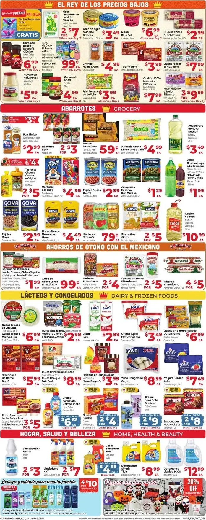 Weekly ad Future El Rancho flyer valid from Wednesday 10/14/2026 to Tuesday 10/20/2026 from October 14 to October 20 2026 - Page 2