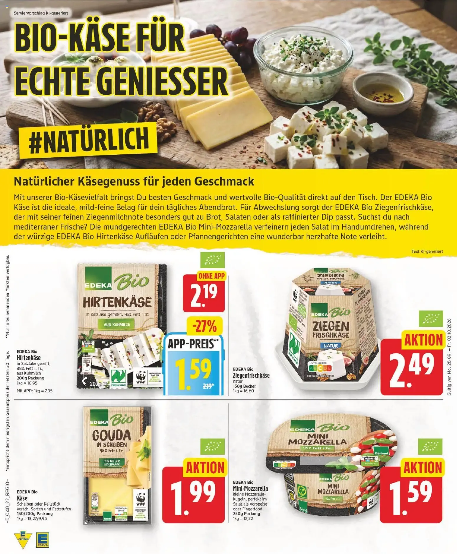 Edeka Prospekt (ab 28.09.2026) » Angebote Online von 28. September bis 2. Oktober 2026 - Prospekt seite 22