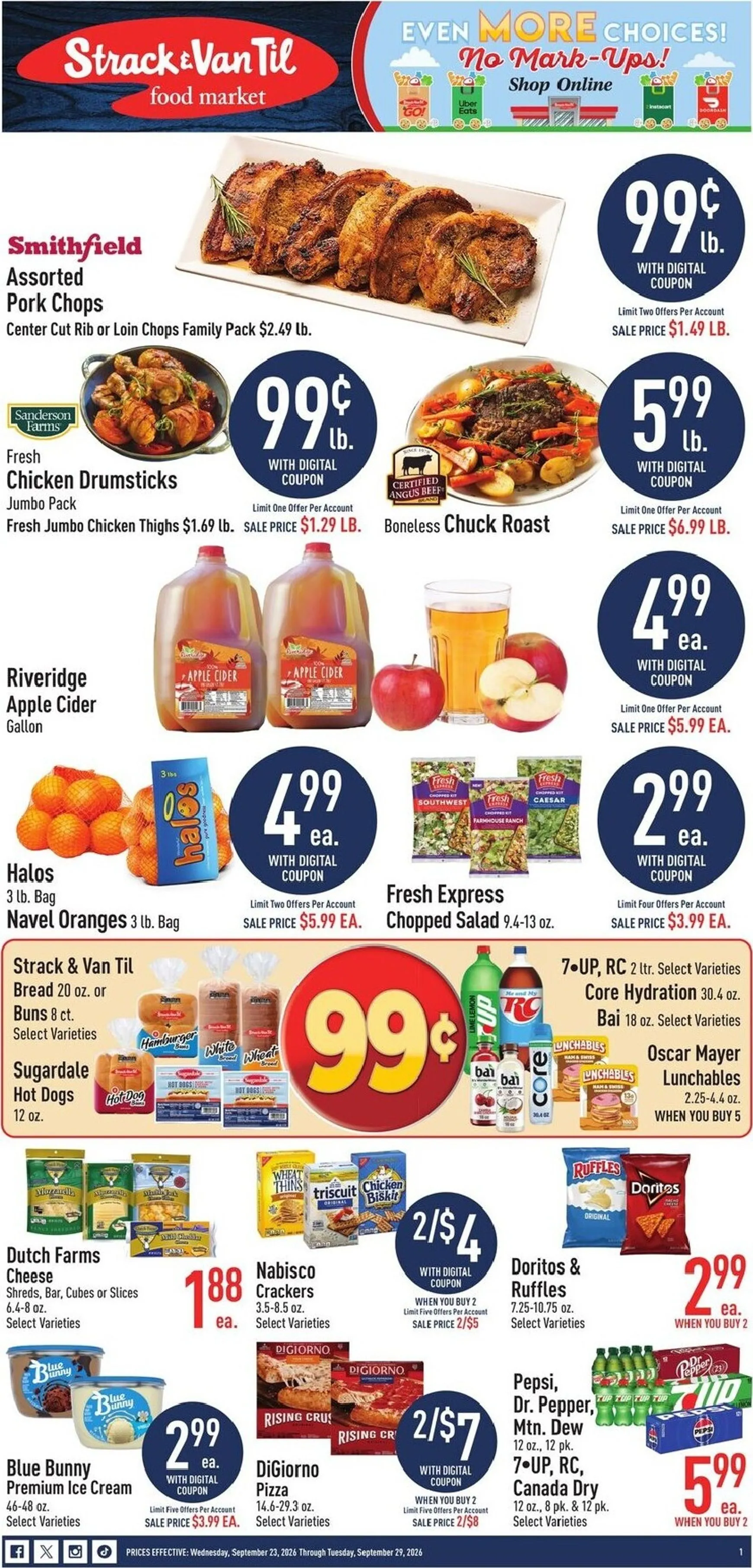 Weekly ad Future Strack & Van Til flyer valid from Wednesday 09/23/2026 to Tuesday 09/29/2026 from September 23 to September 29 2026 - Page 1