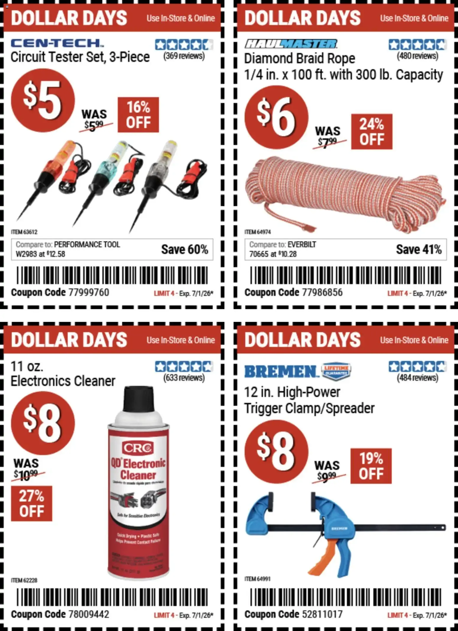 Weekly ad Harbor Freight Dollar Days (06/18 - 07/01 2026) - Flyer from June 18 to July 1 2026 - Page 5