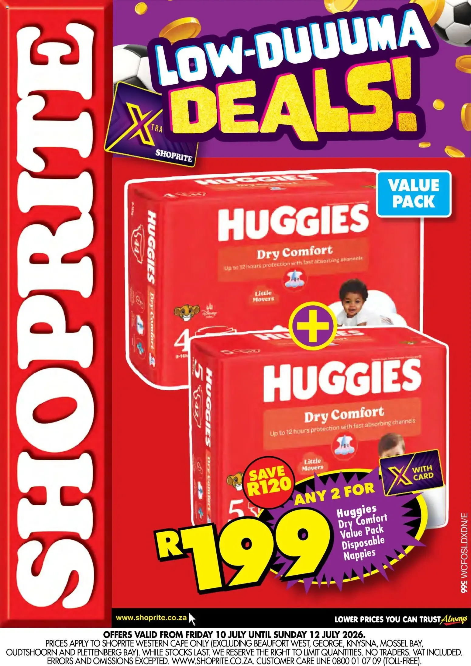 Shoprite - Western Cape - Huggies Low Price Lowduuuma (10/07/2026 - 12/07/2026) → Online Catalogue