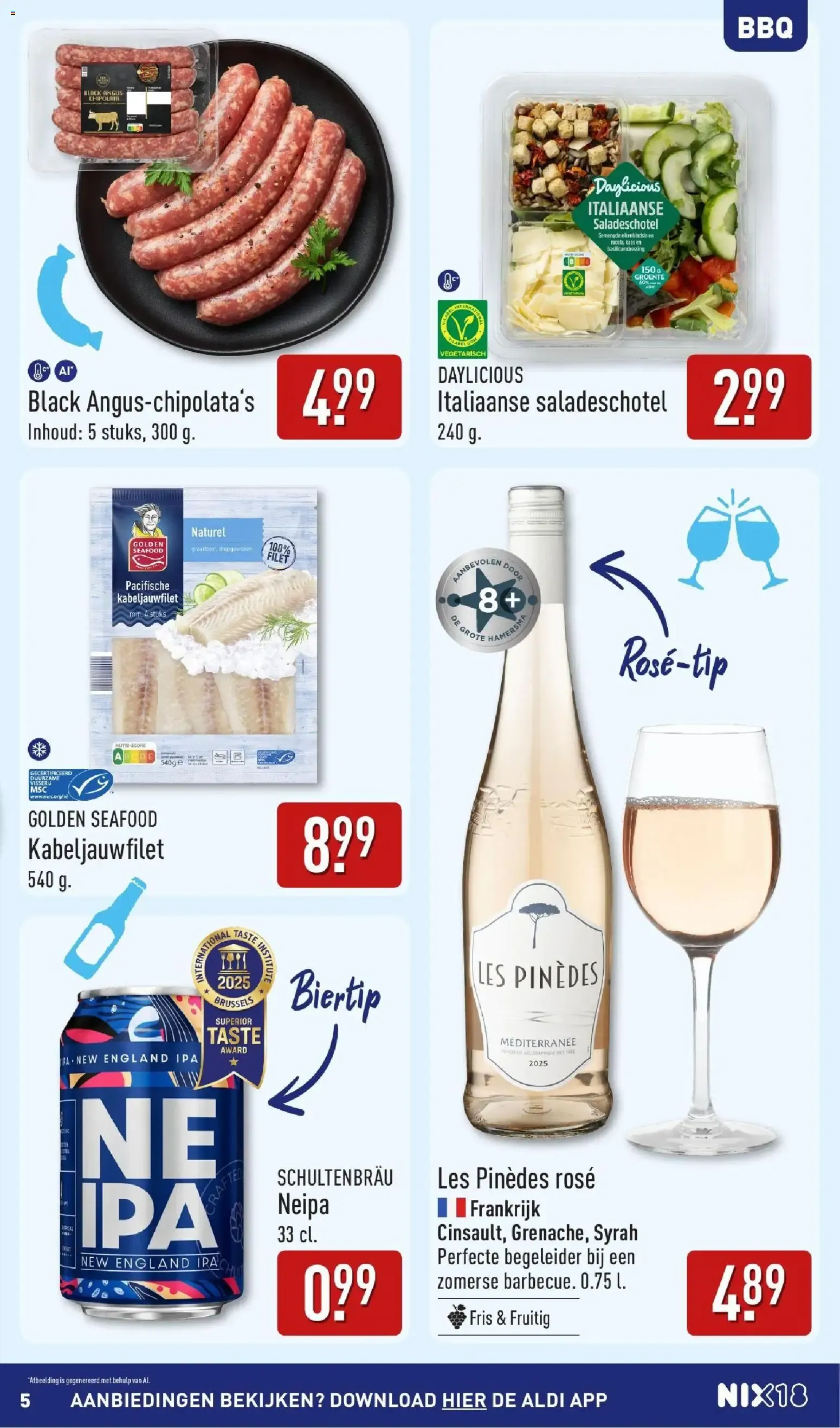 Aldi: Zo Goedkoop, dat gaan we vieren! Inspiración de verano para la BBQ van 10 augustus tot 16 augustus 2026 - Folder pagina 5