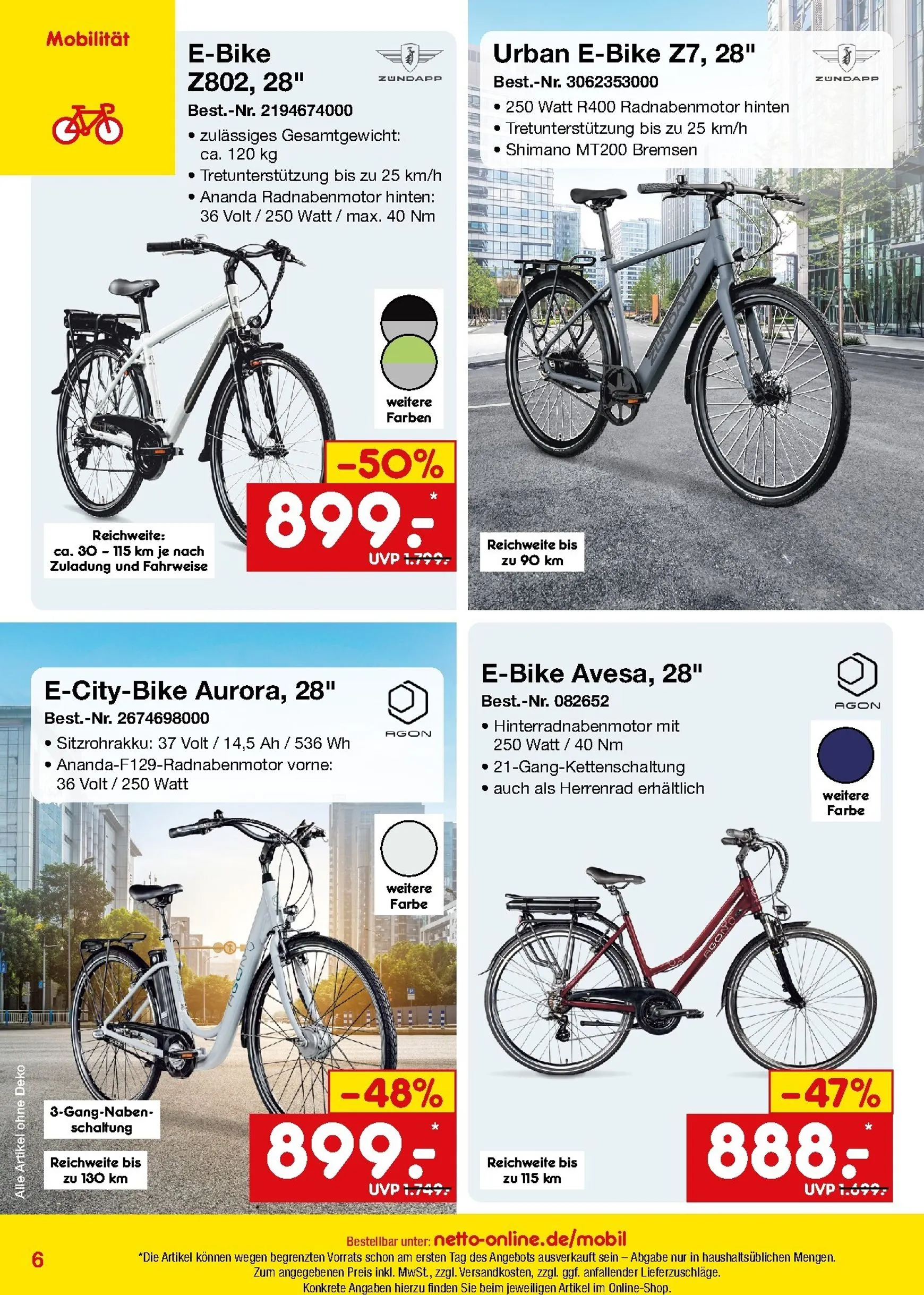 Netto Marken Discount - Online-Sonderangebote Mobilität Prospekt – von Samstag 01.08.2026 bis Montag 31.08.2026 von 1. August bis 31. August 2026 - Prospekt seite 6