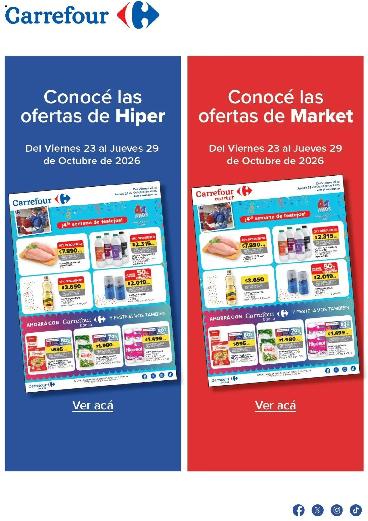 Ofertas de Carrefour - Ofertas || del 23/10/2026 - 29/10/2026 || Promociones 23 de octubre al 29 de octubre 2026 - Página 1 del catálogo