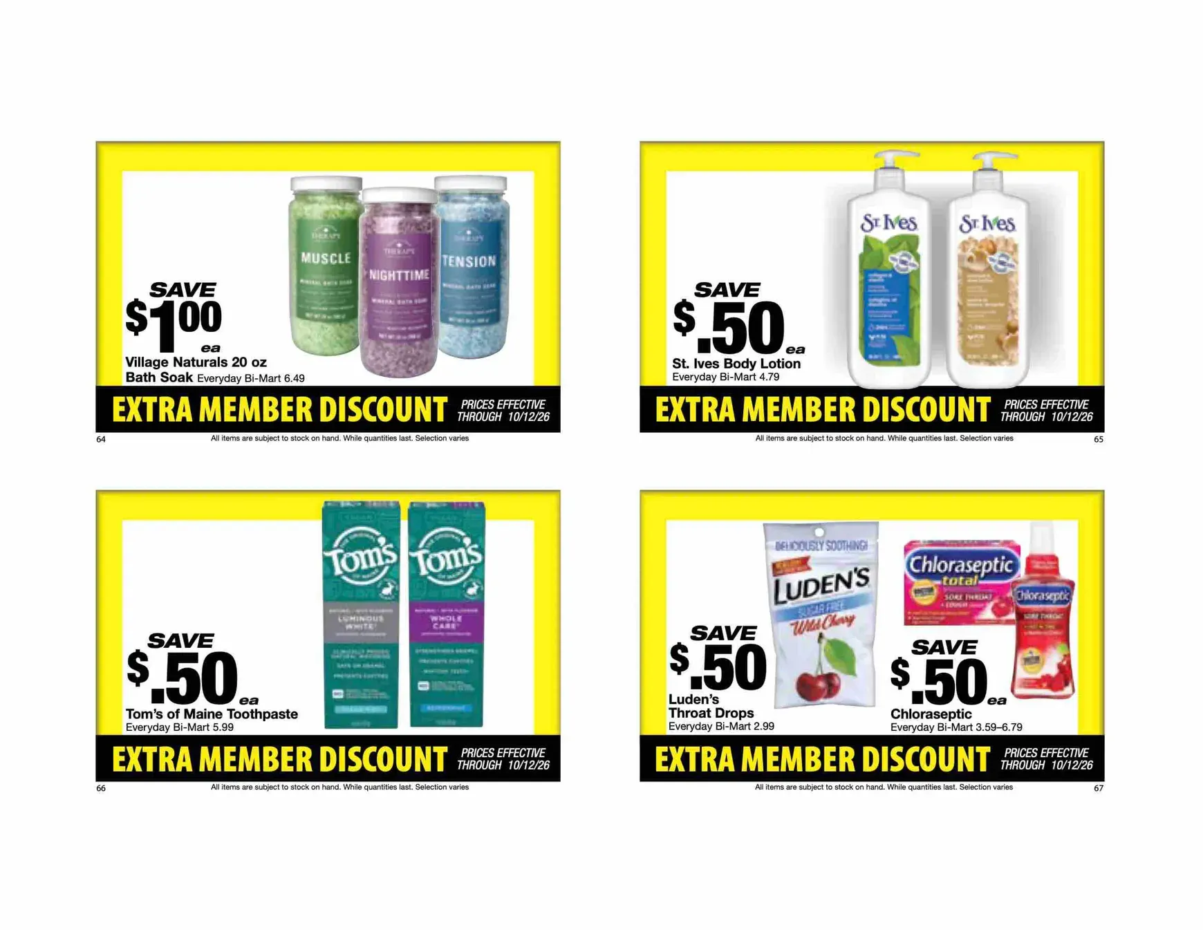 Weekly ad Future Bi-Mart - Extra member discount flyer valid from Thursday 10/01/2026 to Monday 10/12/2026 from October 1 to October 12 2026 - Page 18