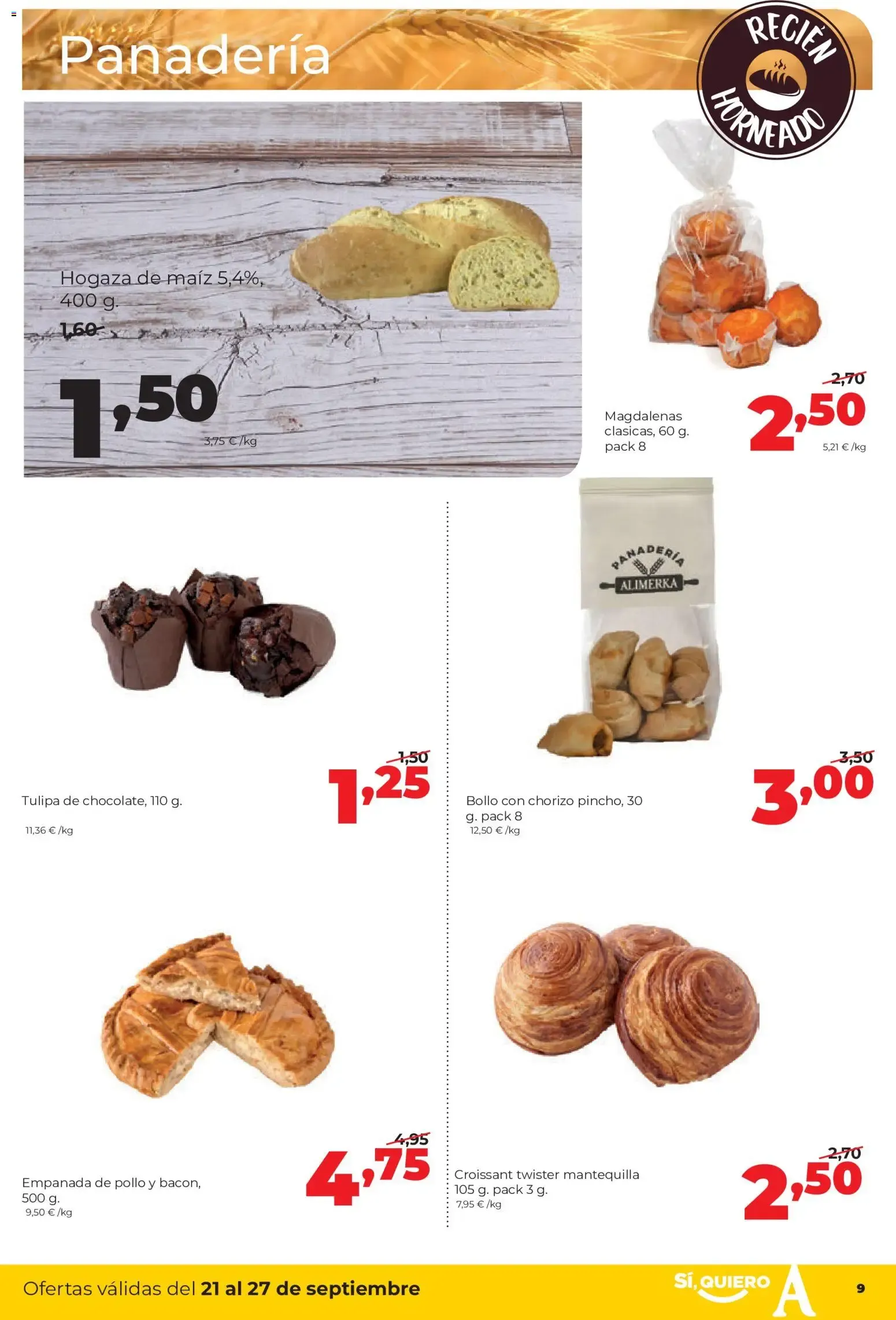 Catálogo de Alimerka folleto del 21/09/2026 | Catálogo 21 de septiembre al 27 de septiembre 2026 - Página 9
