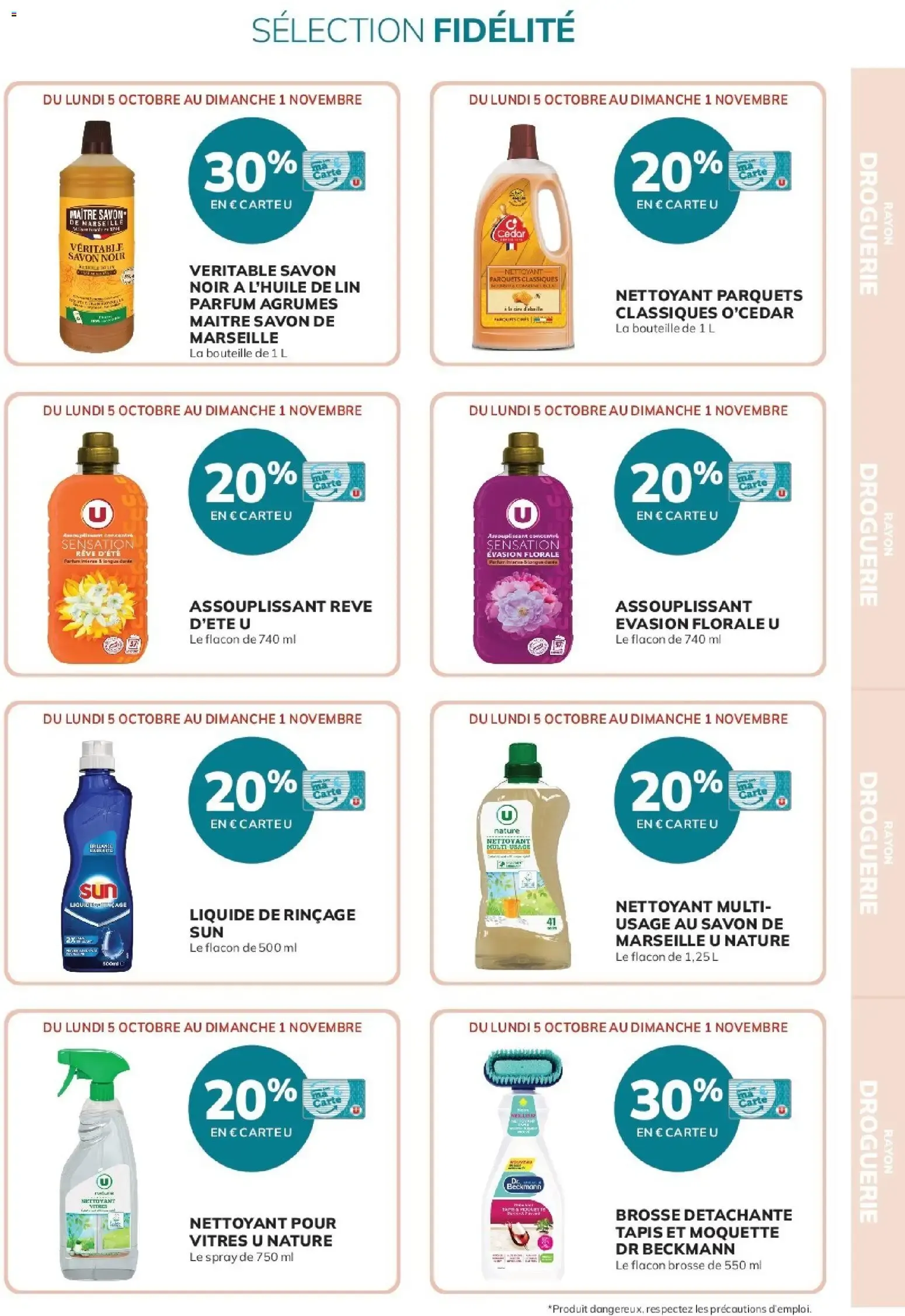 20% reversés sur votre Carte U du 5 octobre au 1 novembre 2026 - Catalogue page 11