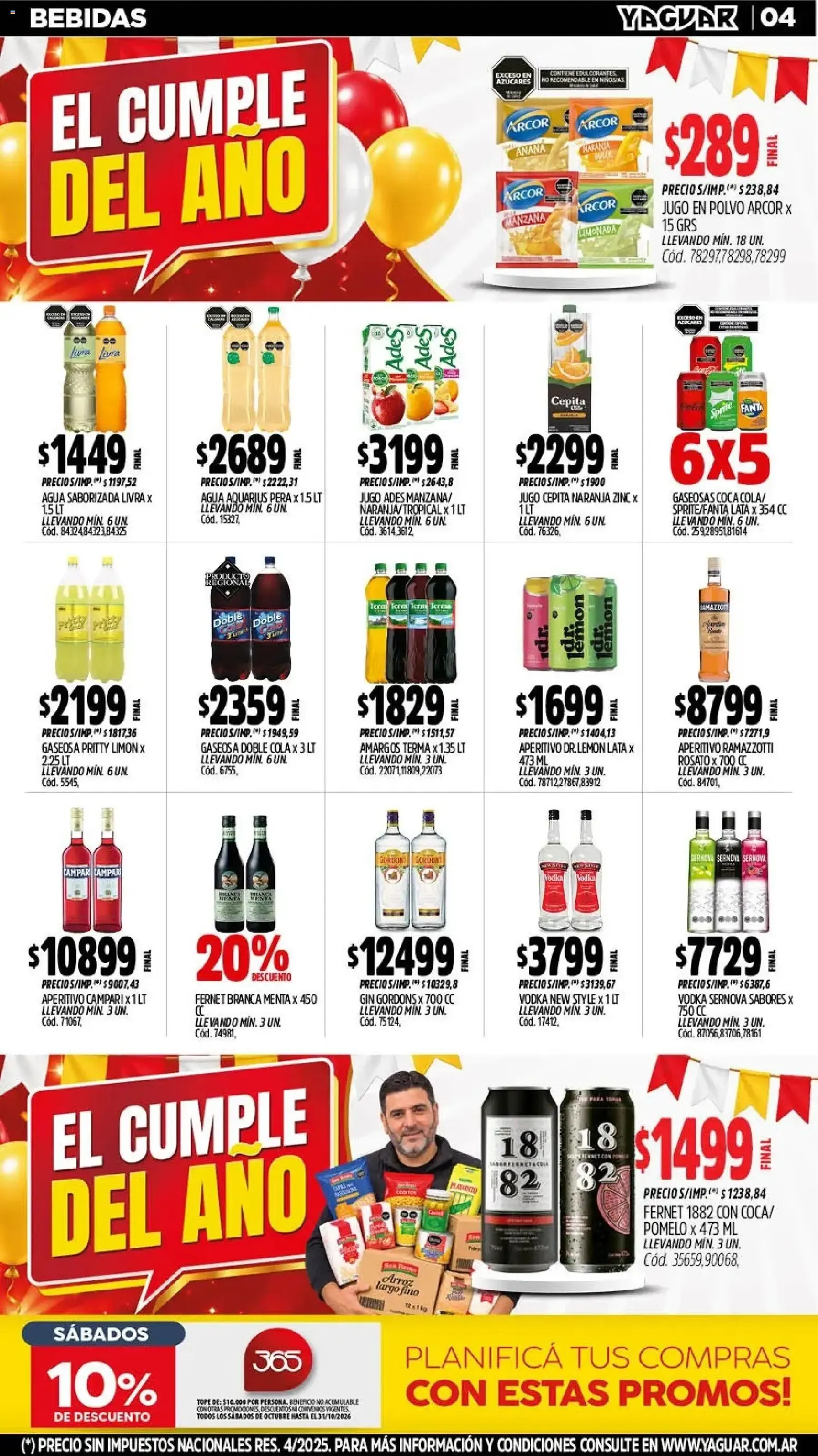 Ofertas de Yaguar - Oferta Semanal Córdoba del 26/10/2026 - 01/11/2026 26 de octubre al 1 de noviembre 2026 - Página 5 del catálogo