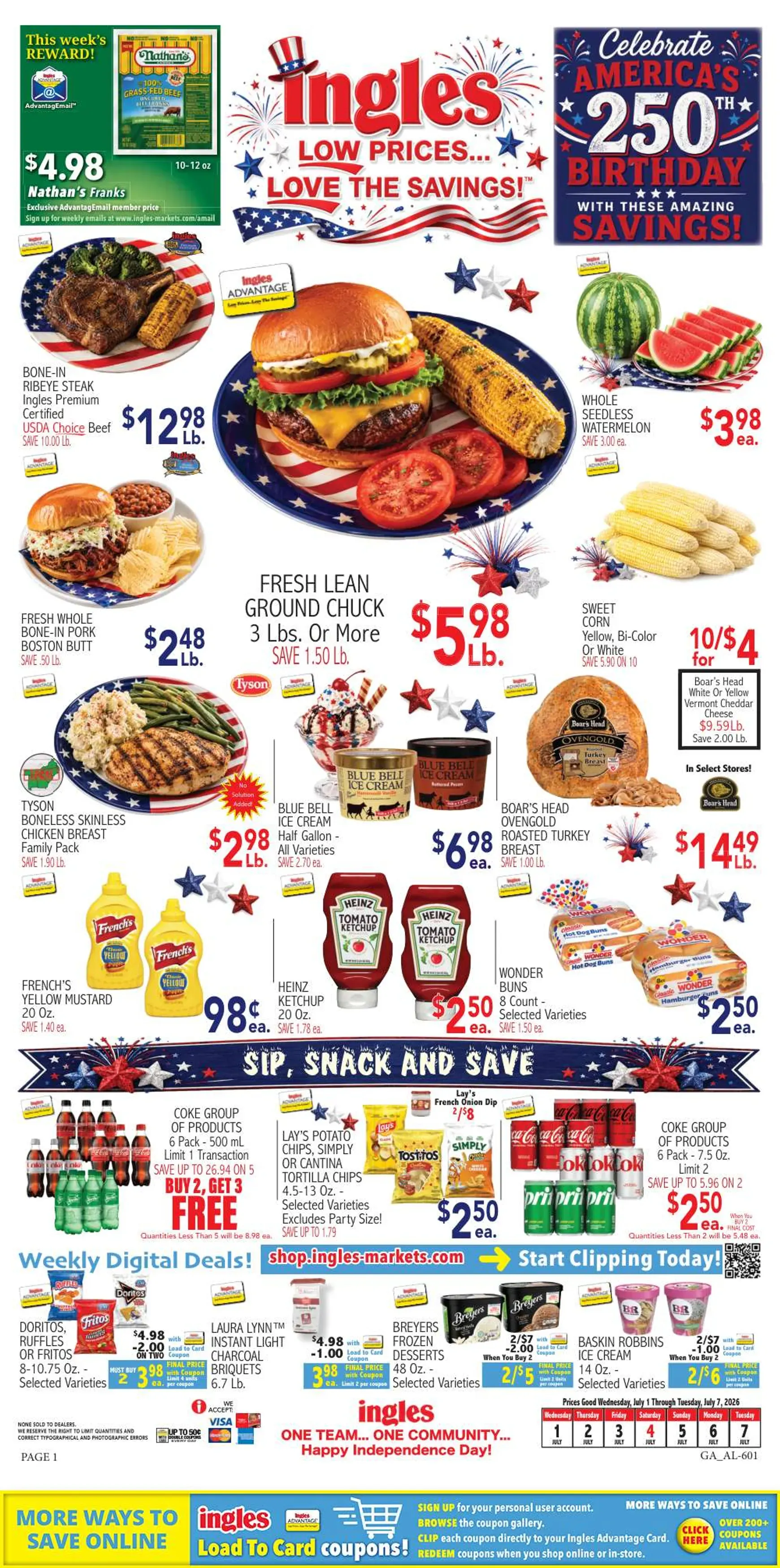 Weekly ad Ingles: Celebrate America's 250th Birthday with Low Prices from July 1 to July 7 2026 - Page 4