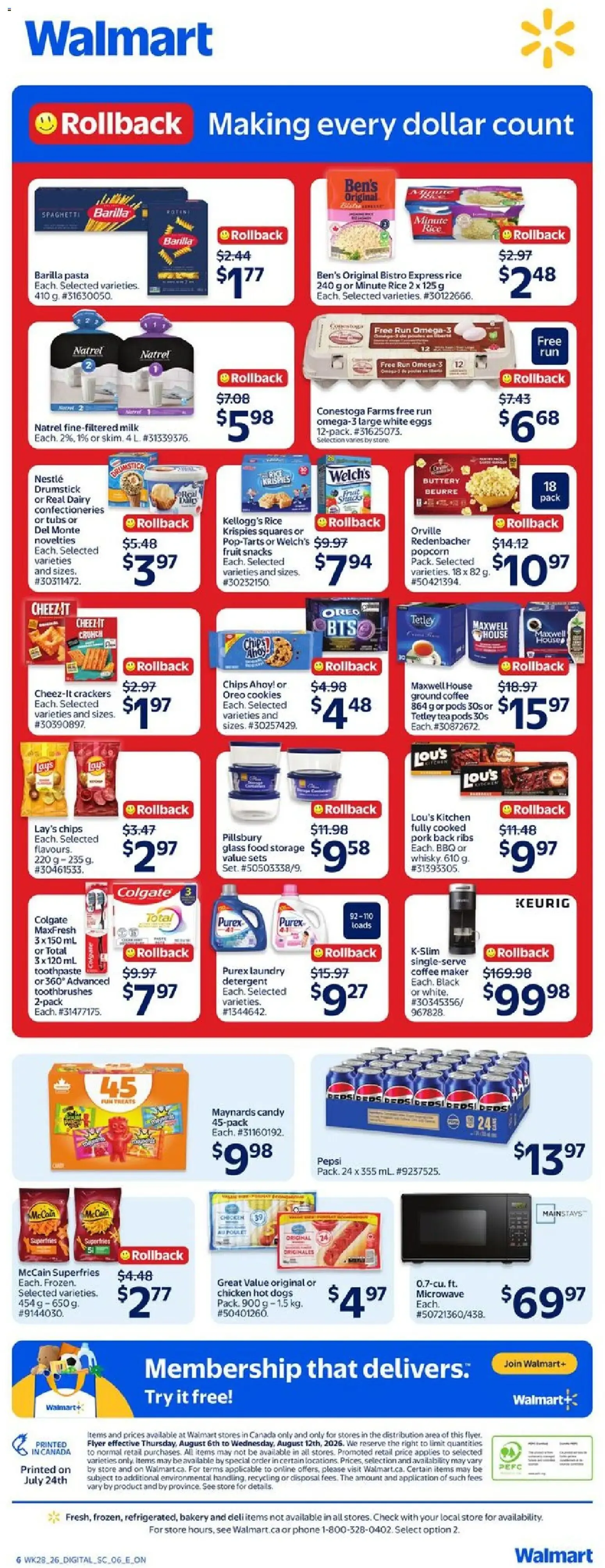 Walmart weekly flyer from Aug 6, 2026 > weekly specials & deals from August 6 to August 12 2026 - flyer page 2