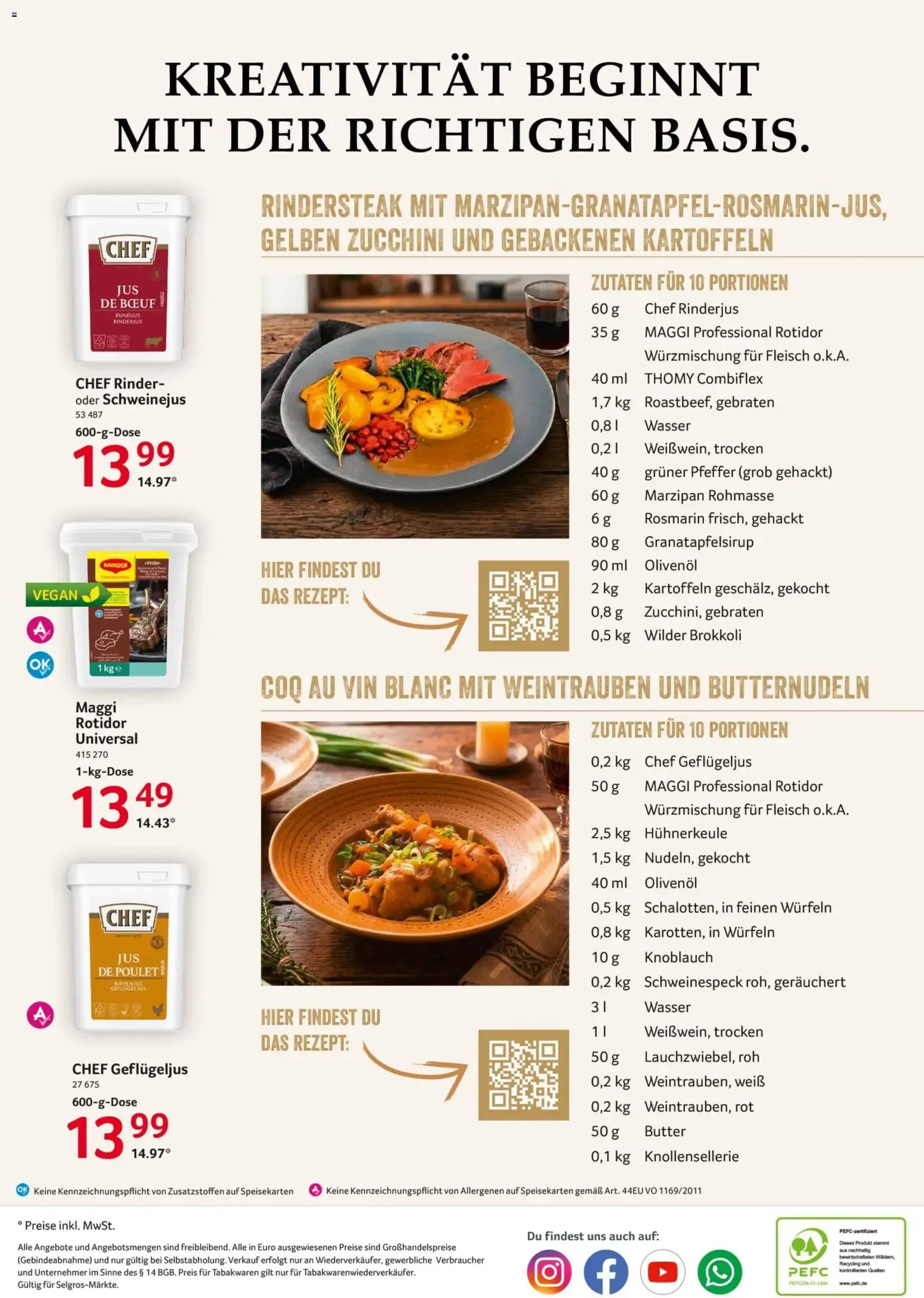 Selgros Gastronomie für unsere Profi-Gastro-Kunden von 20. August bis 2. September 2026 - Prospekt seite 20