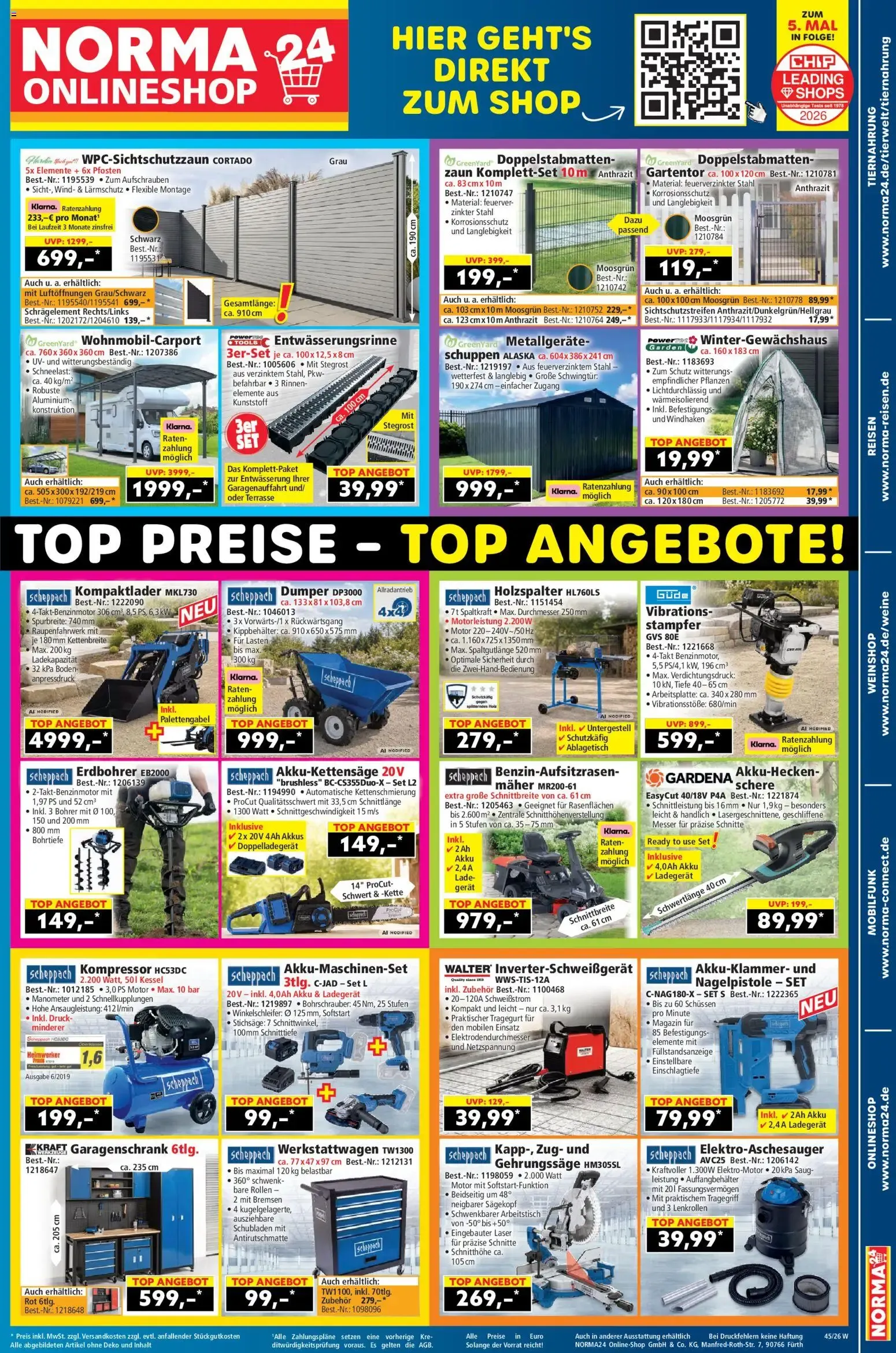 Norma 24 Onlineshop - Top Preise y Ofertas von 2. November bis 8. November 2026 - Prospekt seite 1