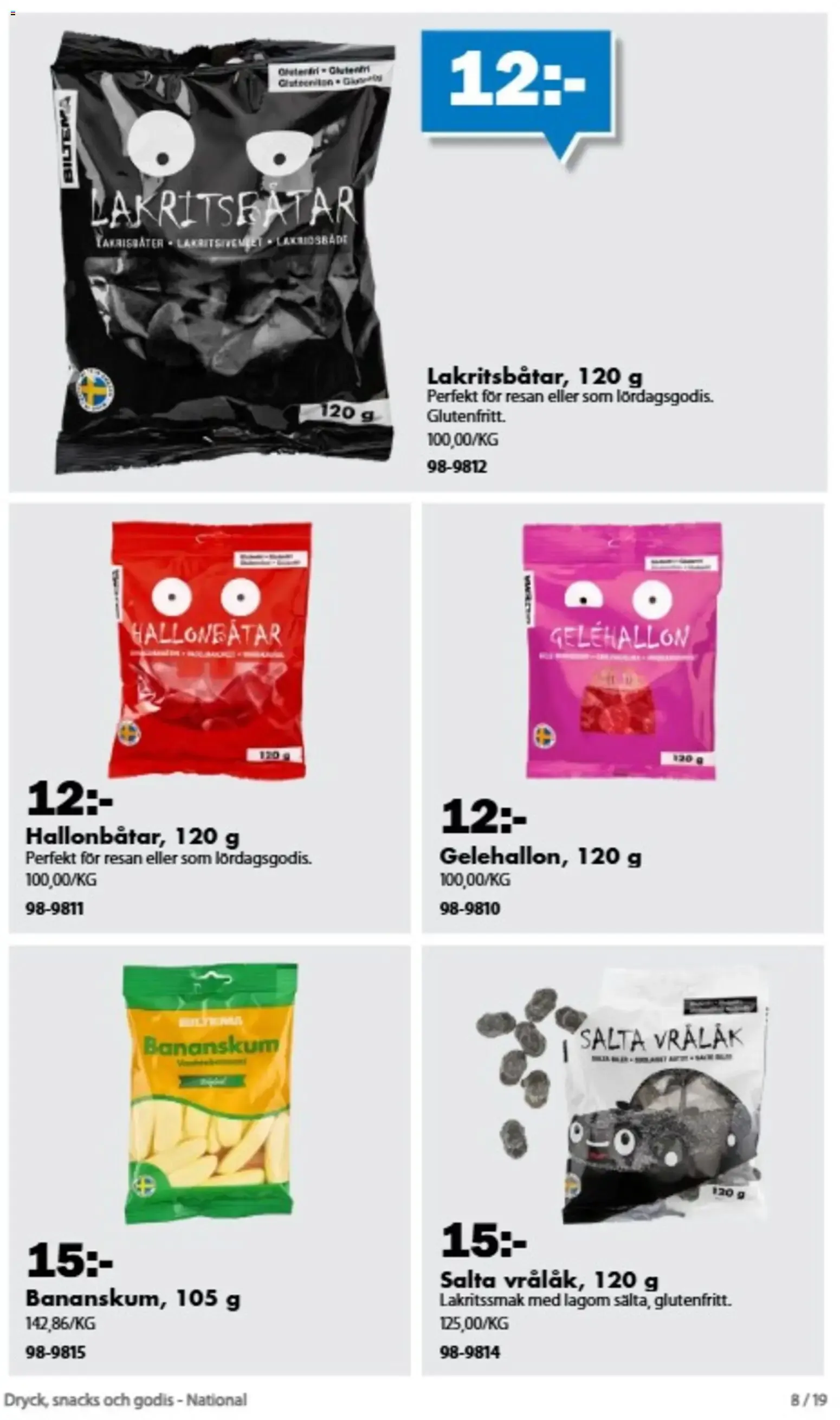 Biltema: Allt för helgmyset! från 21 augusti till 31 december 2026 - Reklamblad sidor 19