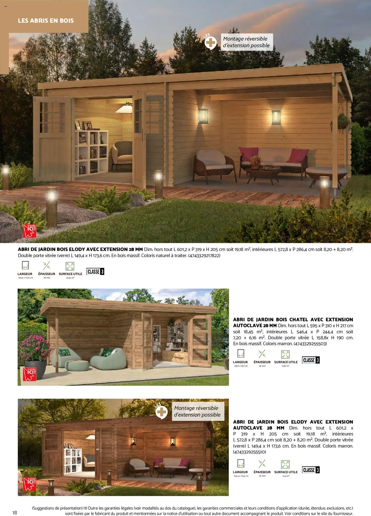 Brico Cash Catalogue abris & carports à partir du 19/08/2026 - promo en ligne du 19 août au 31 décembre 2026 - Catalogue page 18