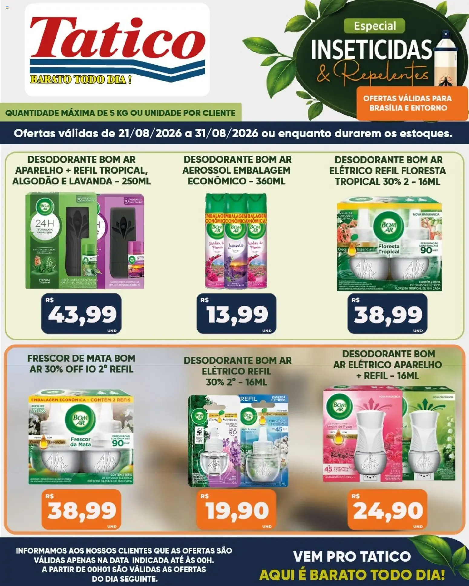 Encarte de Tatico ofertas Inseticidas de 21/08/2026 | Promoções Online 21 de agosto até 31 de agosto 2026 - Pagina 1