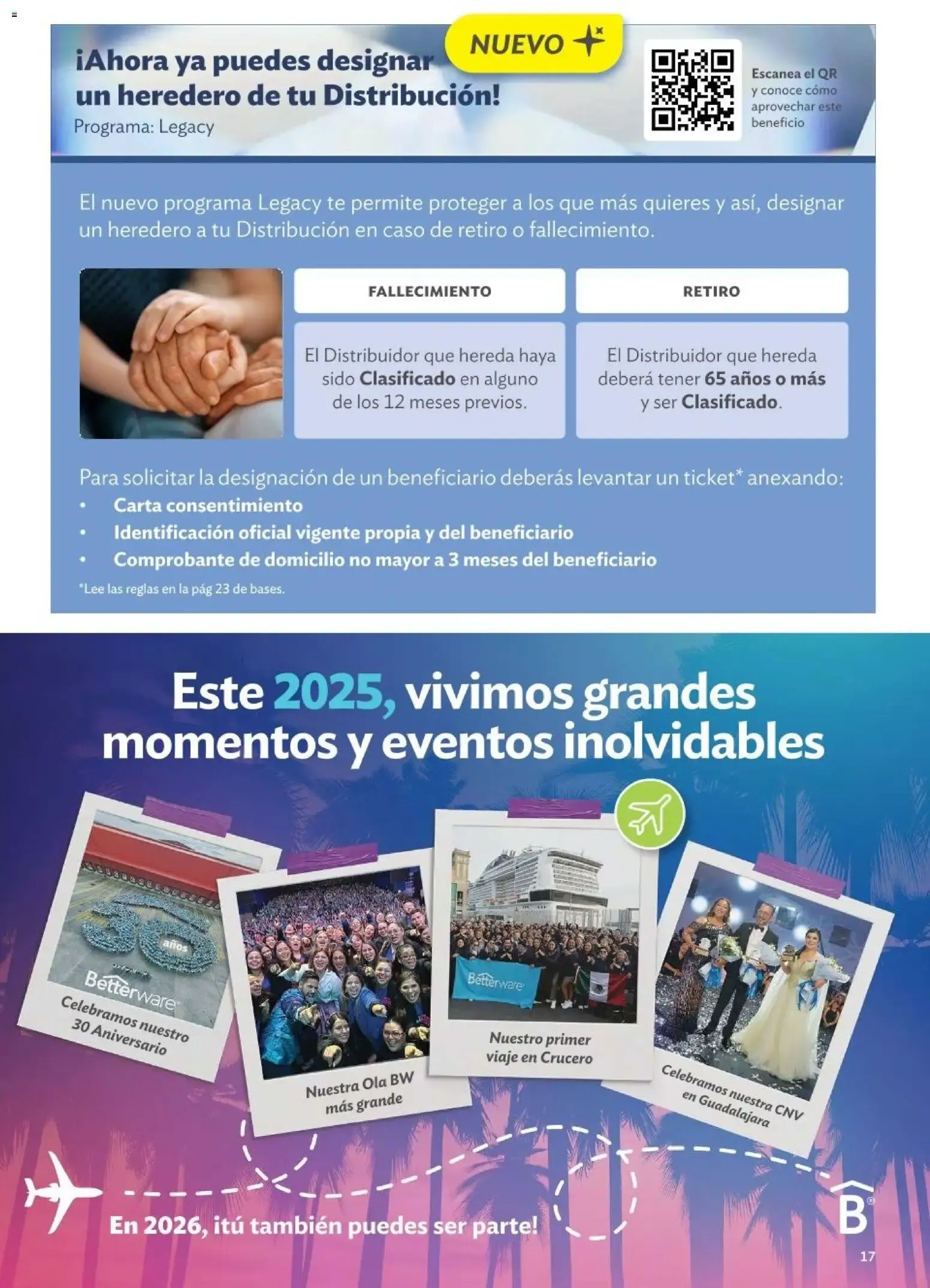 Catálogo de Betterware Programas de Oportunidades para Asociados y Distribuidores 1 de enero al 31 de agosto 2026 - Pagina 17