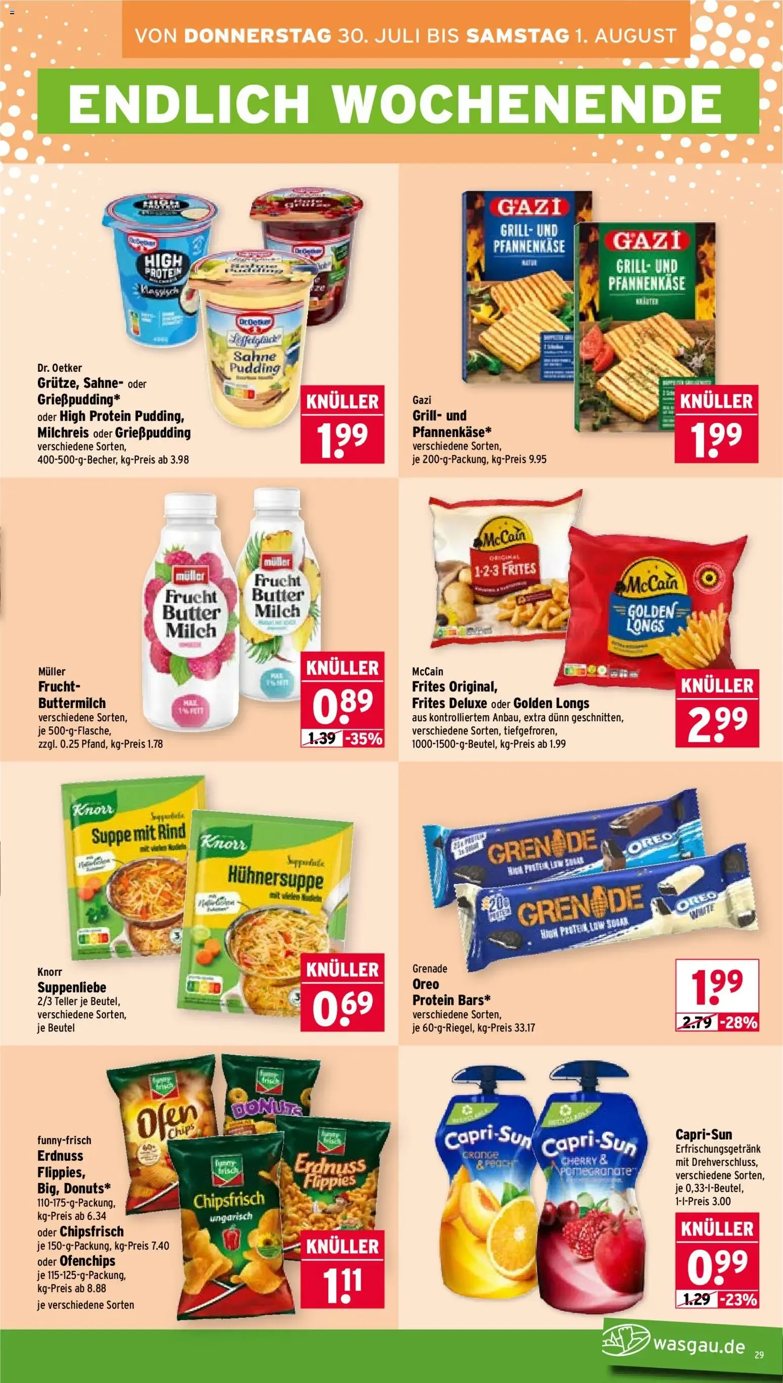 Wasgau Prospekt (ab 27.07.2026) zum Blättern von 27. Juli bis 1. August 2026 - Prospekt seite 29