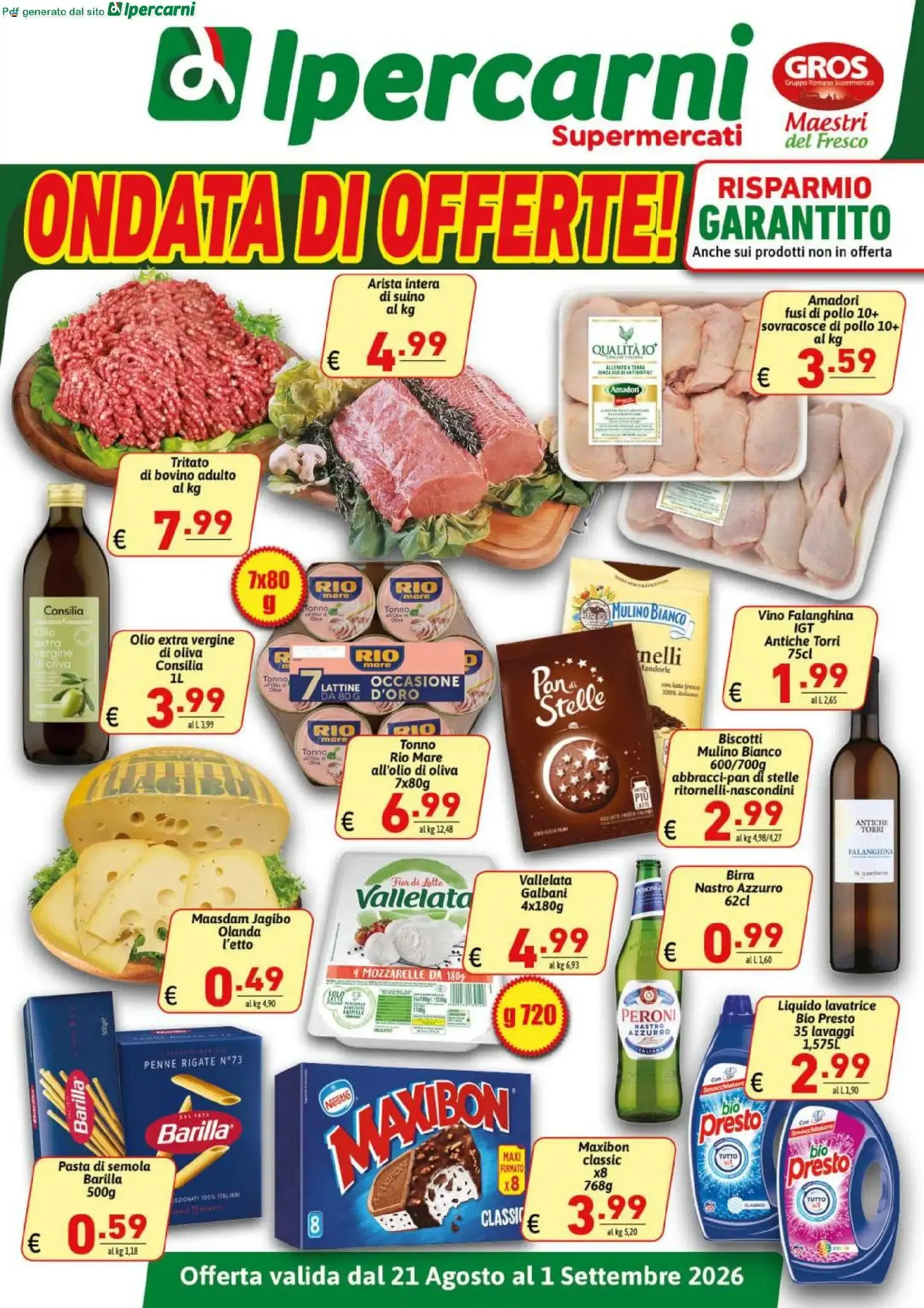 Ipercarni - Ondata di offerte! da 21 agosto a 1 settembre di 2026 - Pagina del volantino 1