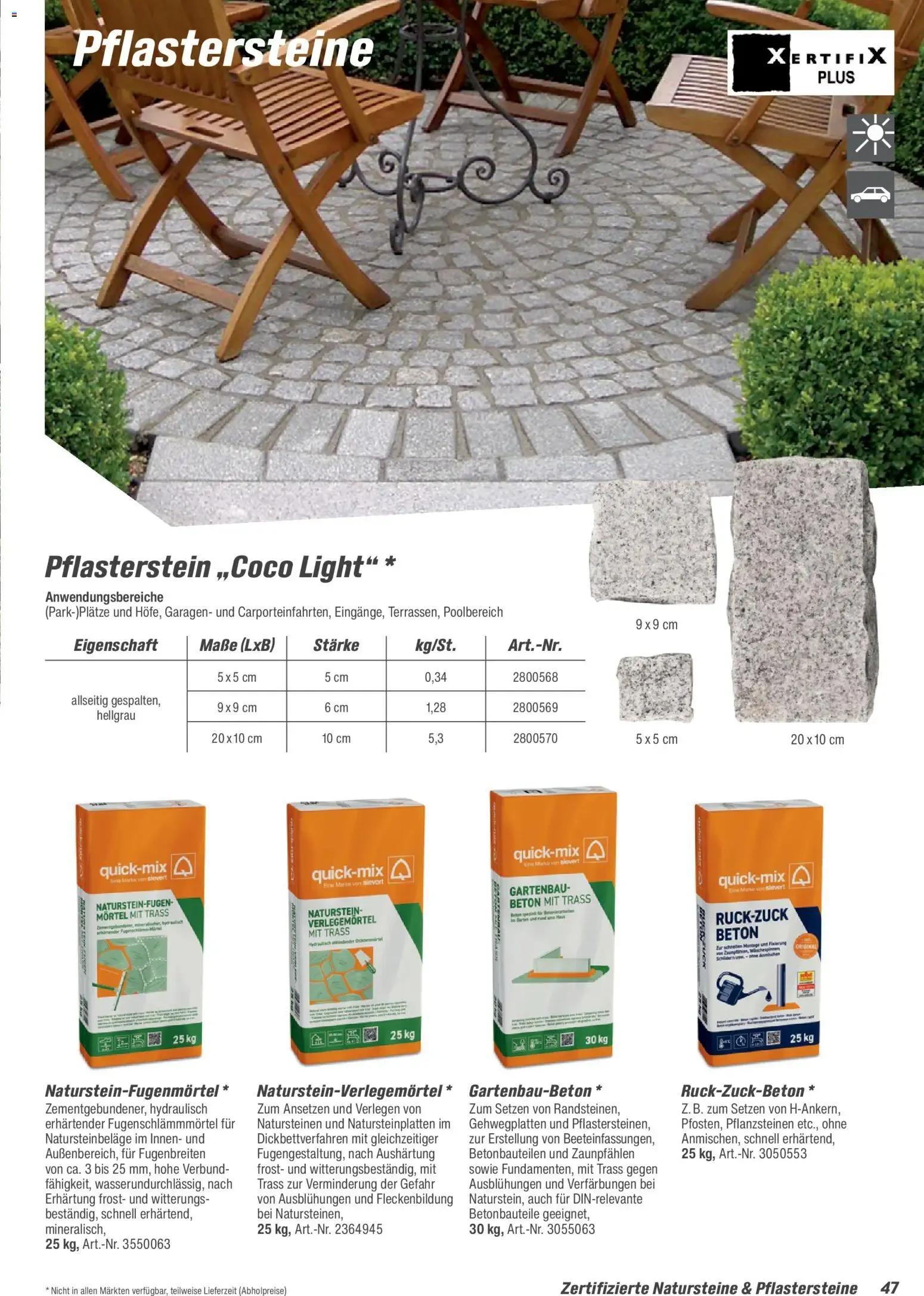 Toom Baumarkt Gartenbaustoffe 2026 (ab 20.02.2026) zum Blättern von 20. Februar bis 30. Juni 2026 - Prospekt seite 47