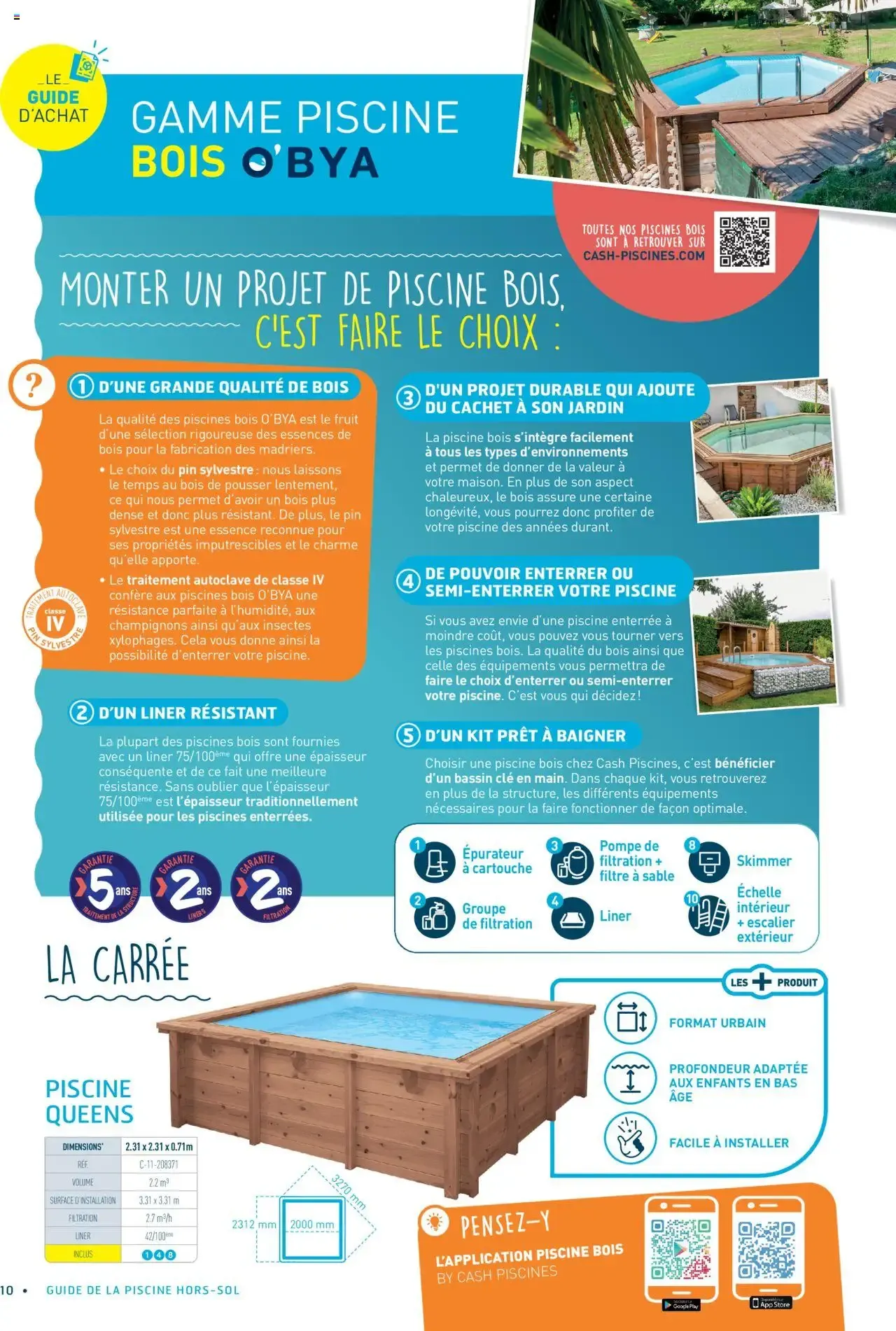 Cash Piscines Guide piscines hors-sol à partir du 01/03/2024 - promo en ligne du 1 mars au 30 septembre 2026 - Catalogue page 10