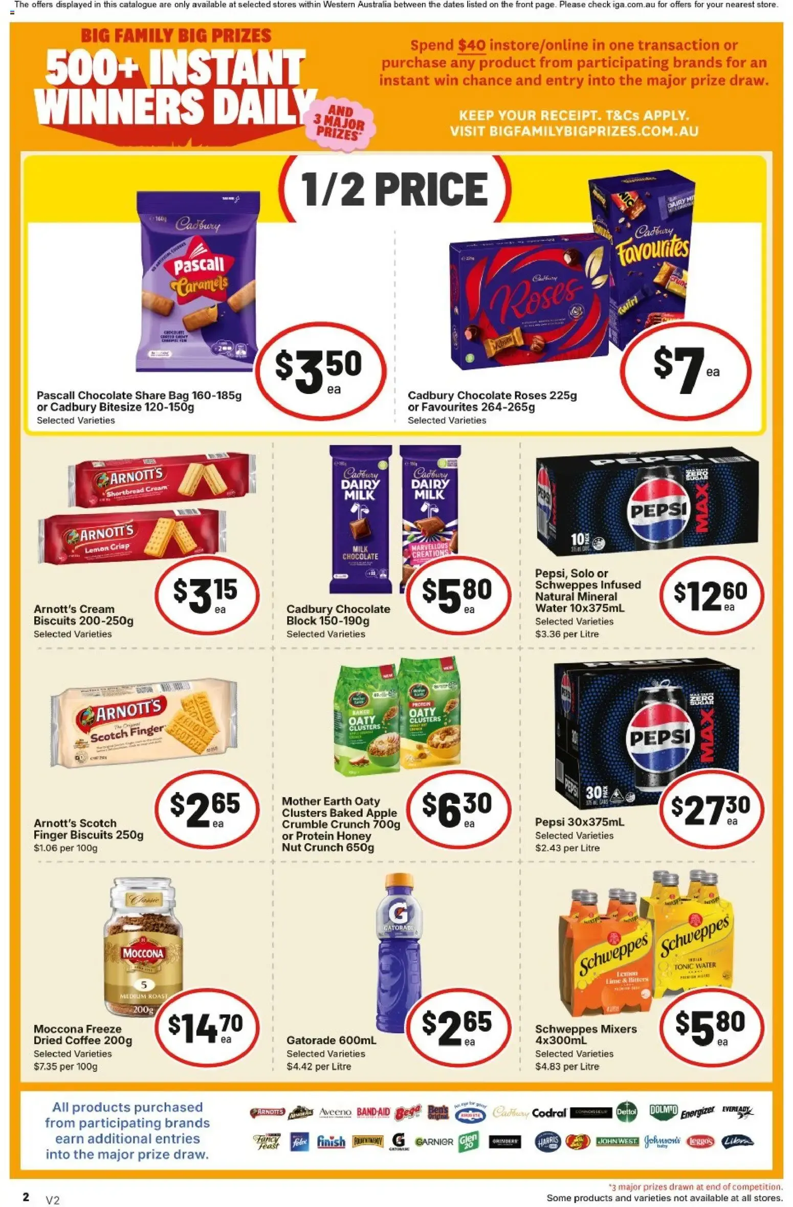 IGA Big Family Big Prizes - 500+ Instant Winners Daily - Catalogue valid from 8 July to 14 July 2026 - page 2