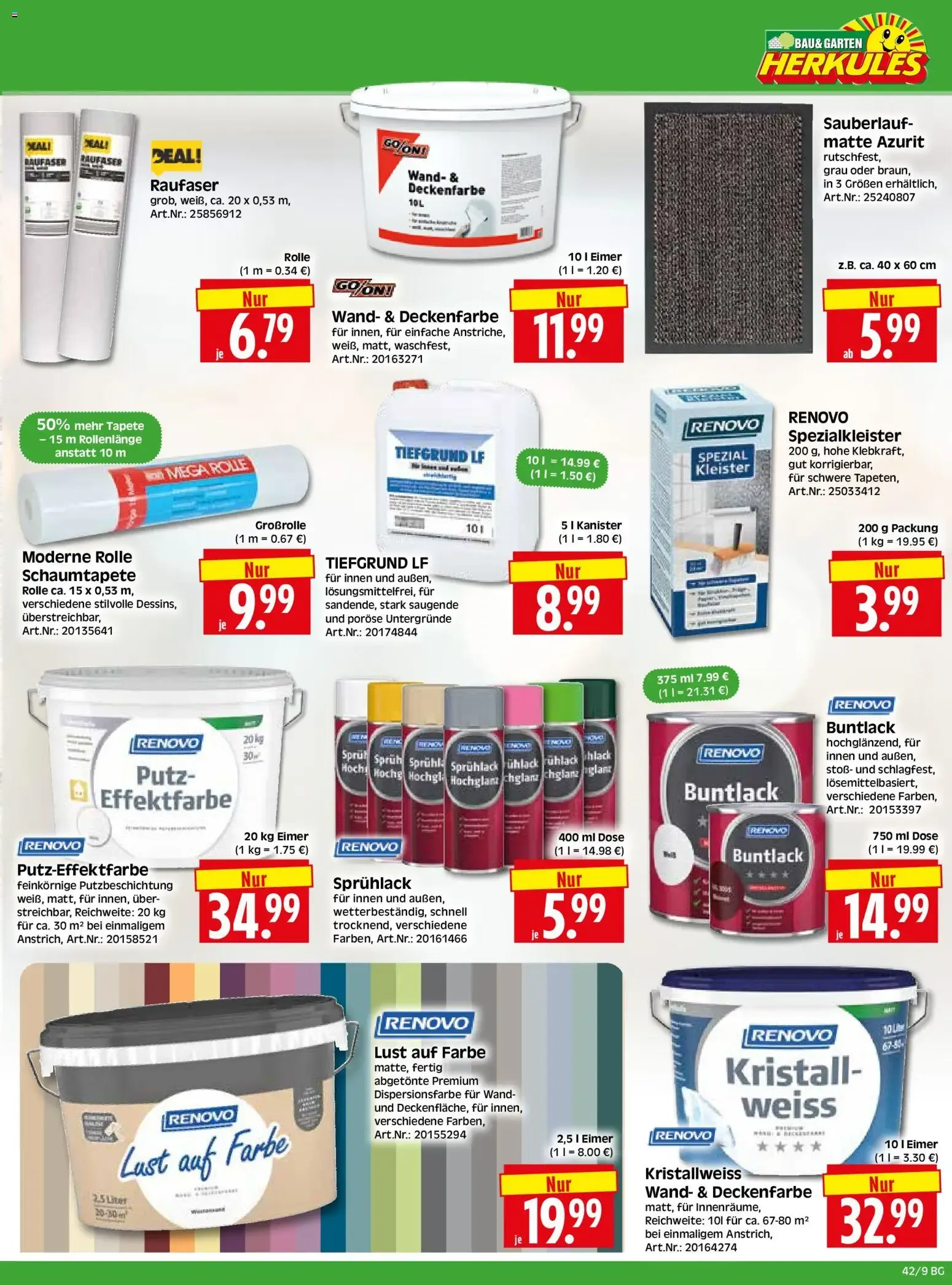 HERKULES Bau & Garten (ab 12.10.2026) zum Blättern von 12. Oktober bis 17. Oktober 2026 - Prospekt seite 9