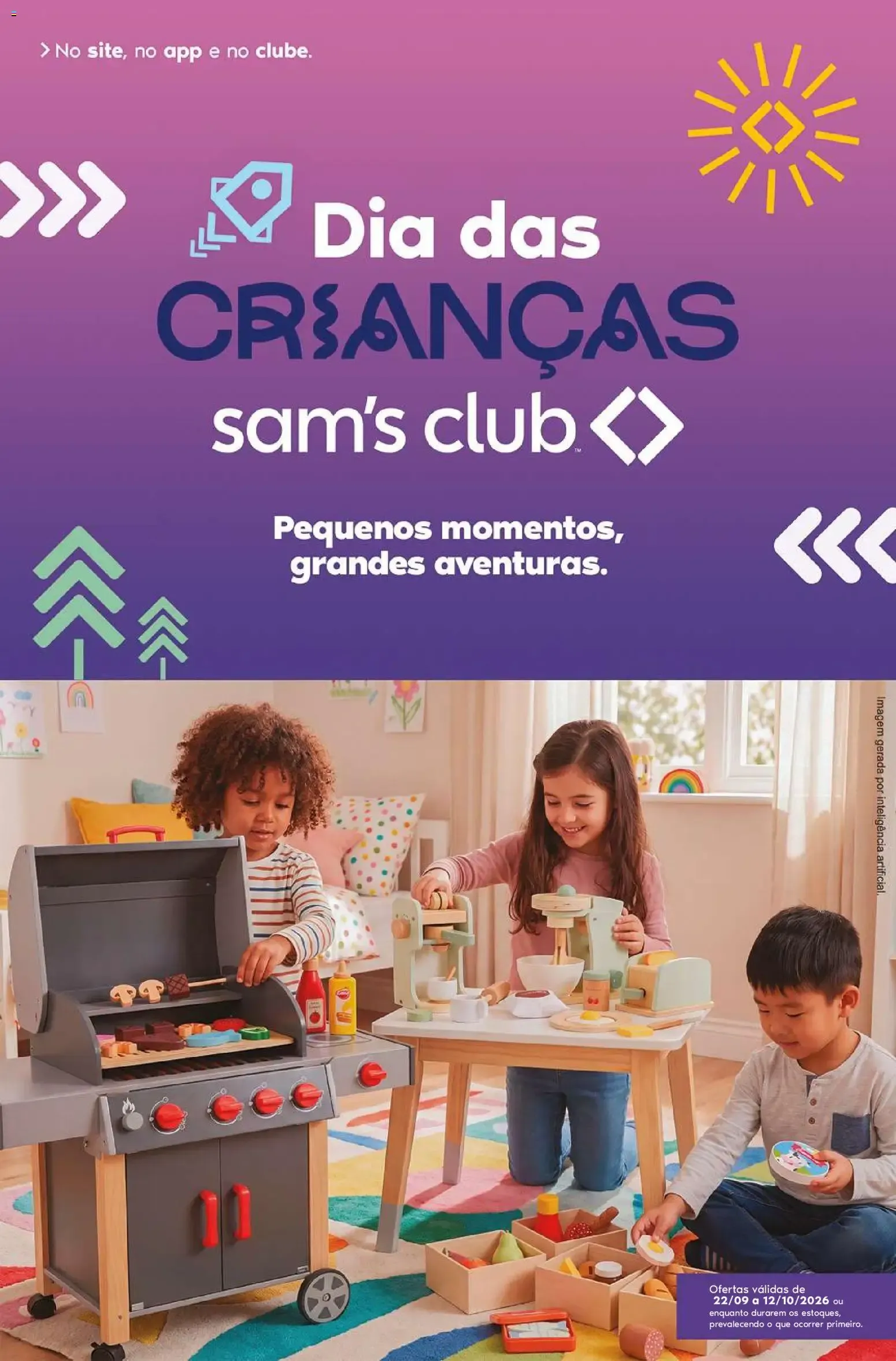 Encarte de Sam's Club ofertas Dia das Crianças de 22/09/2026 | Promoções Online 22 de setembro até 12 de outubro 2026 - Pagina 1